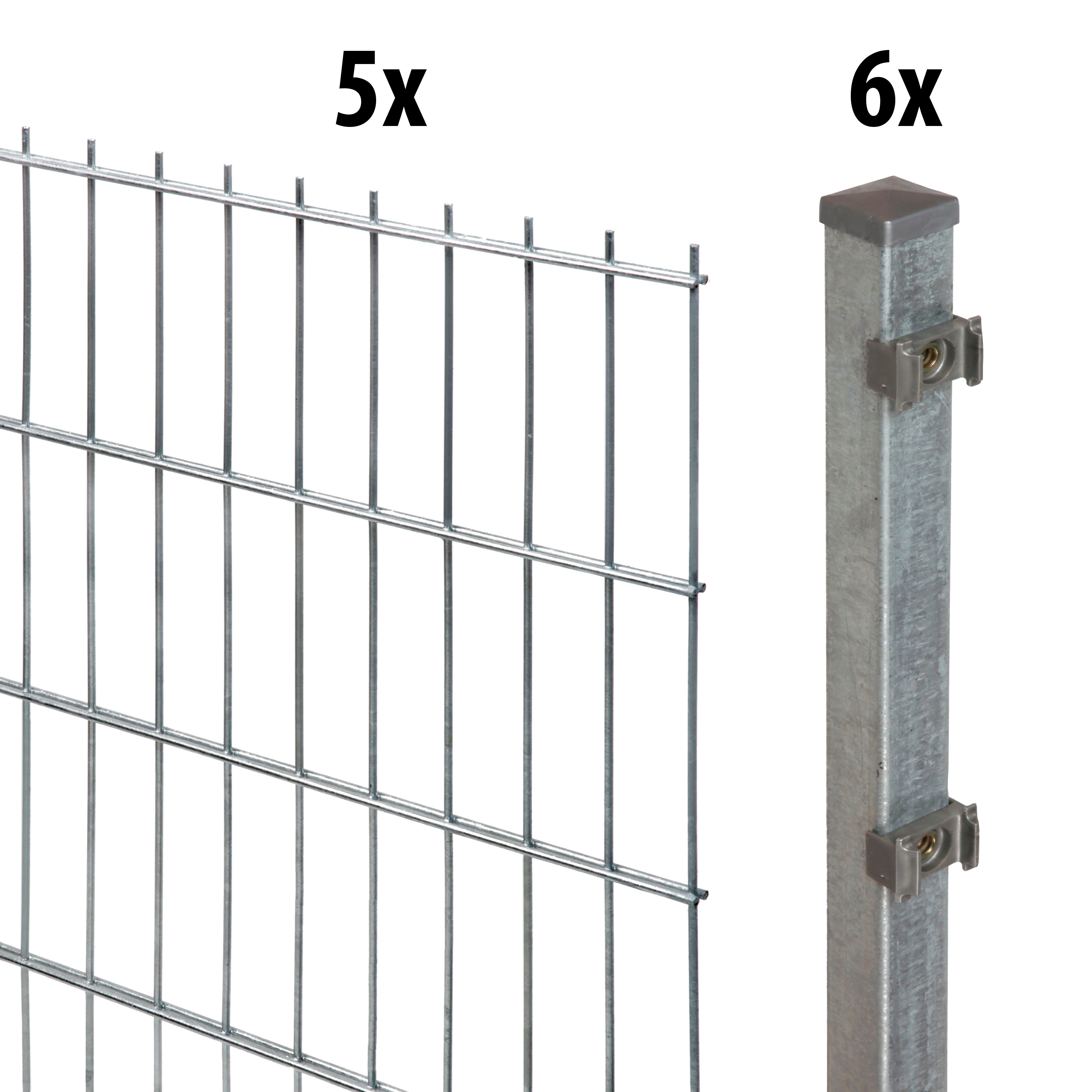 GARDEN 'N' MORE Doppelstabmattenzaun Standard, (11-St), günstig online kaufen