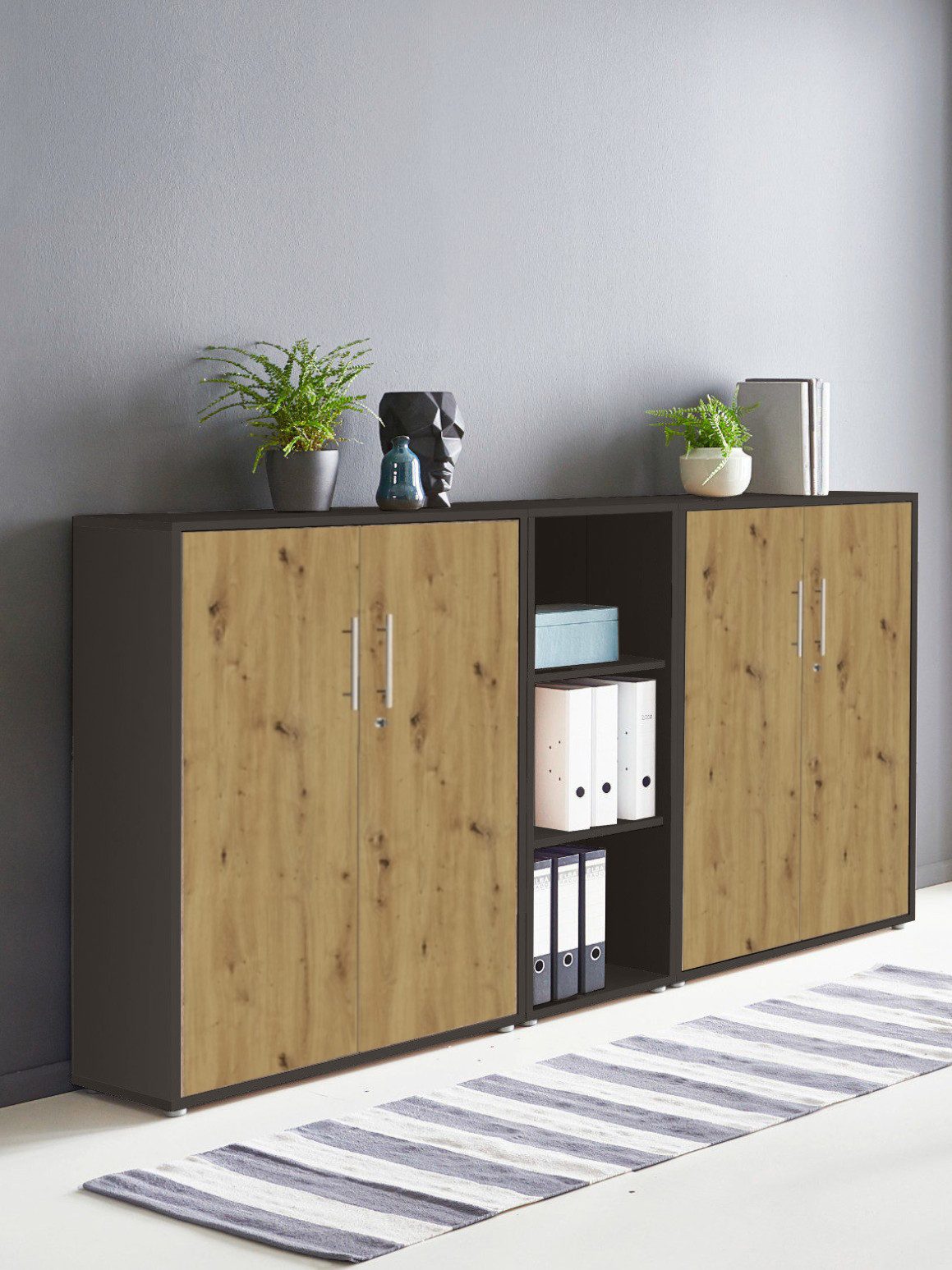 BMG Möbel Aktenschrank Office Edition 8 (Schrankwand Set, 3tlg) abschließba günstig online kaufen