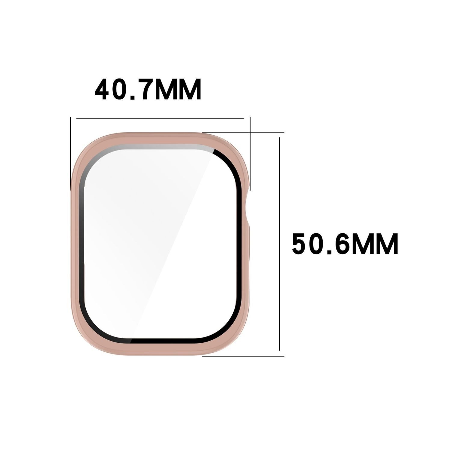 Wigento Smartwatch-Hülle Für Huawei Watch D2 Kunststoff PC Smart Hülle + H9 Hart Glas Schwarz, Schutzhülle aus PC + Hart Glas für Rundumschutz