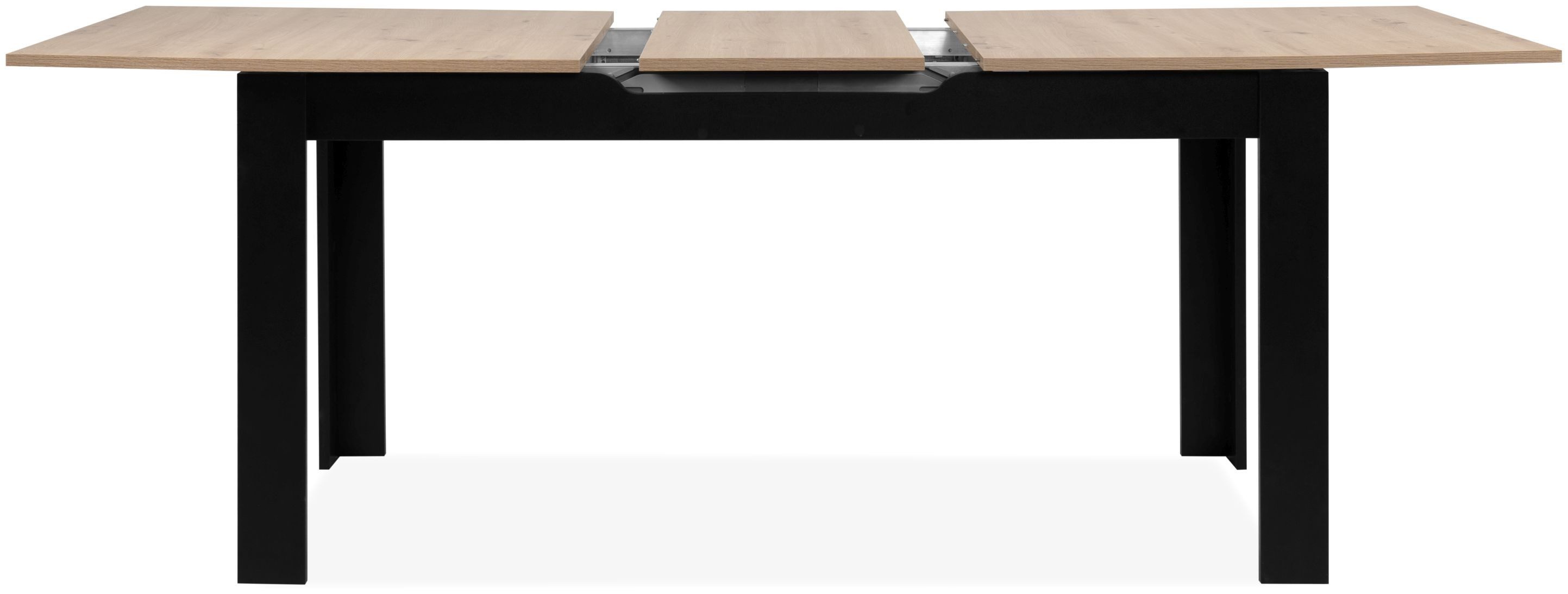 Finori Esstisch, Artisan Oak / schwarz B x H x T ca. 160-200 x 75 x 80 cm