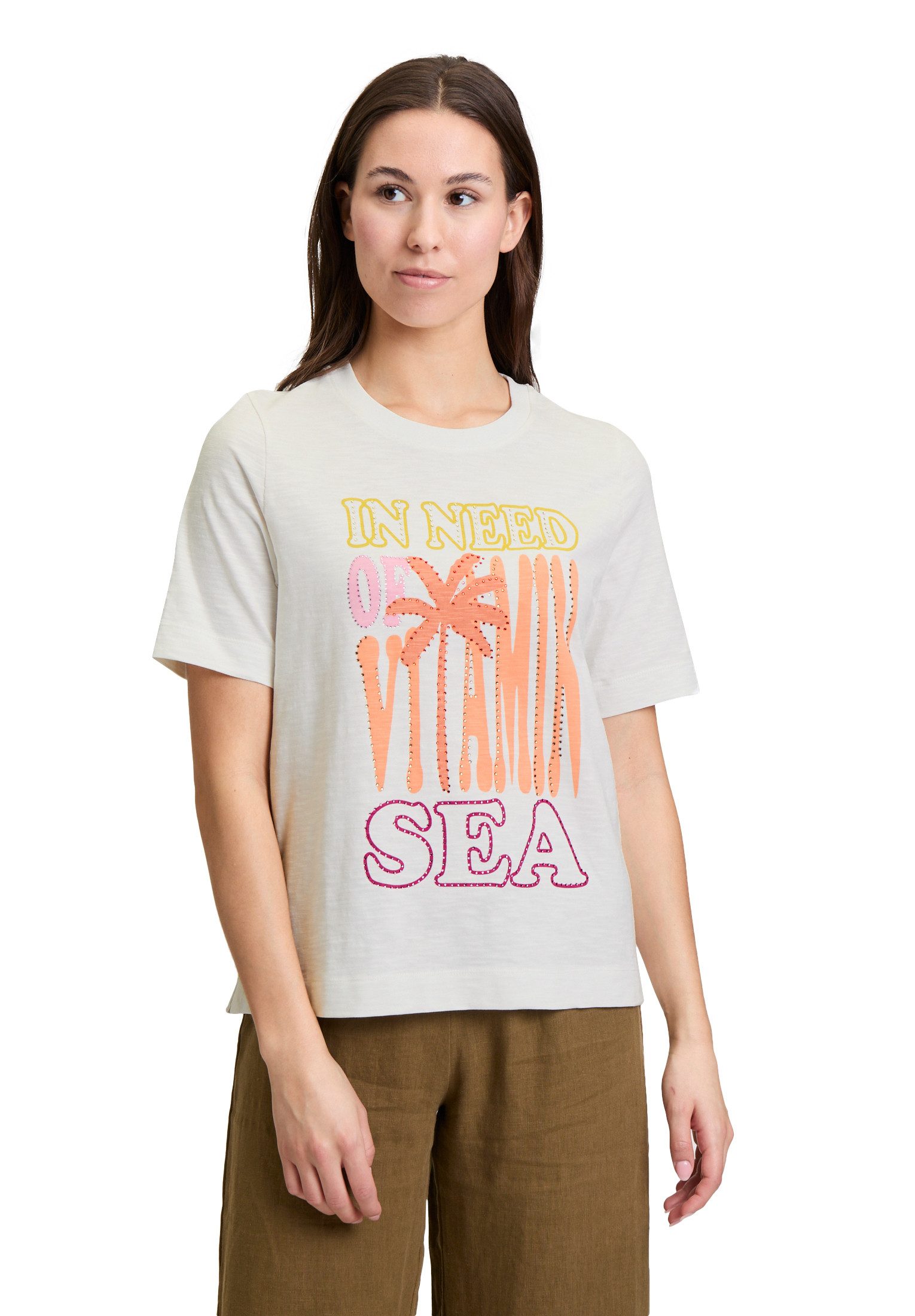 Cartoon Kurzarmshirt Cartoon Printshirt mit Rundhalsausschnitt günstig online kaufen
