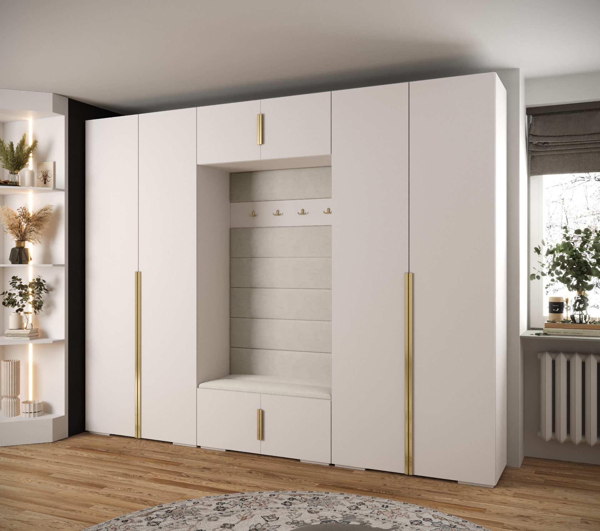 ABIKS MÖBEL Kompaktgarderobe INOVA 1 SATZ 9 Möbelset, Garderobe mit Kleider günstig online kaufen
