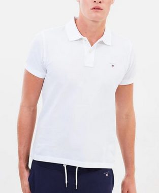 Gant Poloshirt GANT Polo Shirt Pique Rugger SS Polohemd Logo Hemd T-shirt Top Poloshi