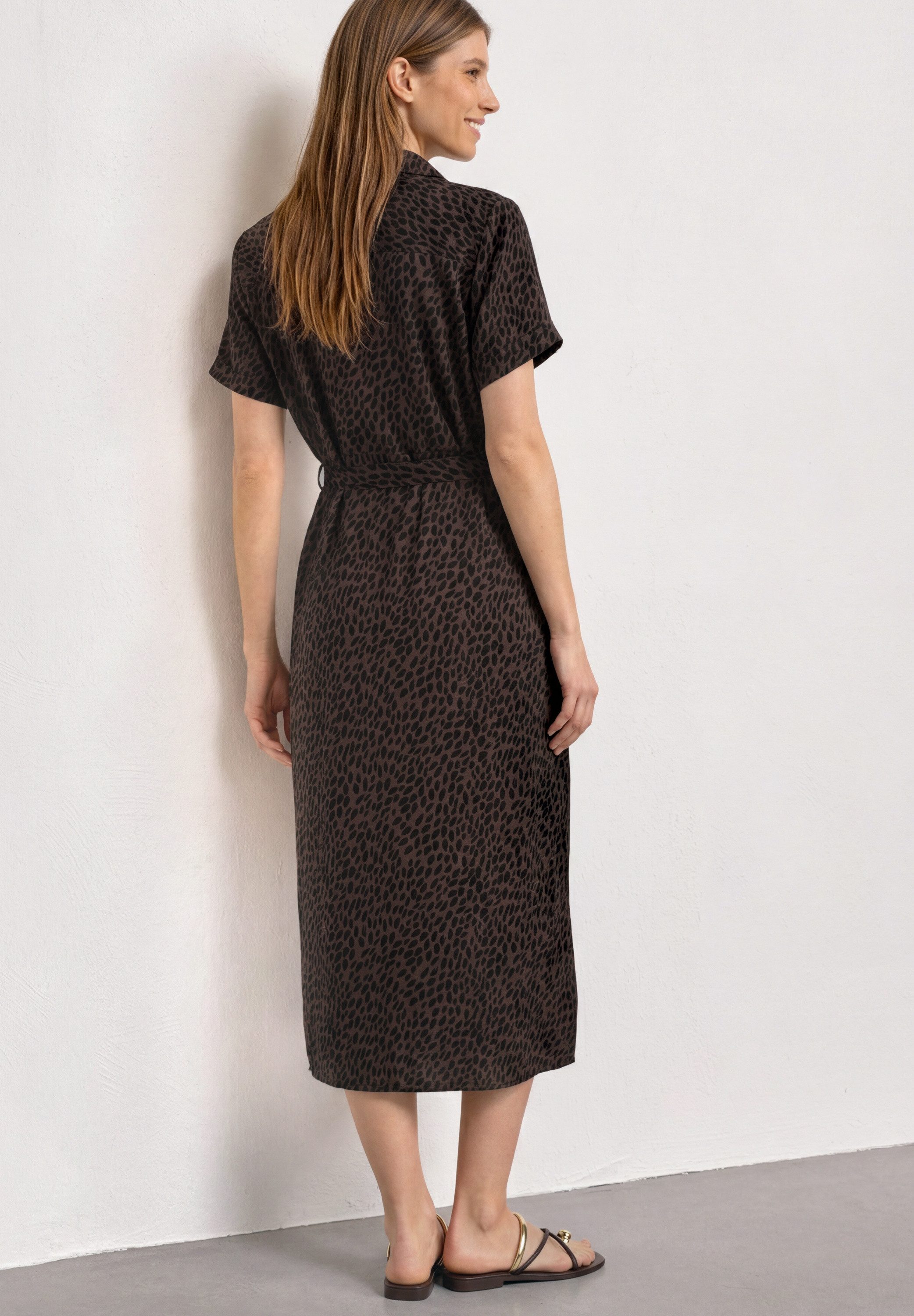 STREET ONE Midikleid mit Leo-Muster