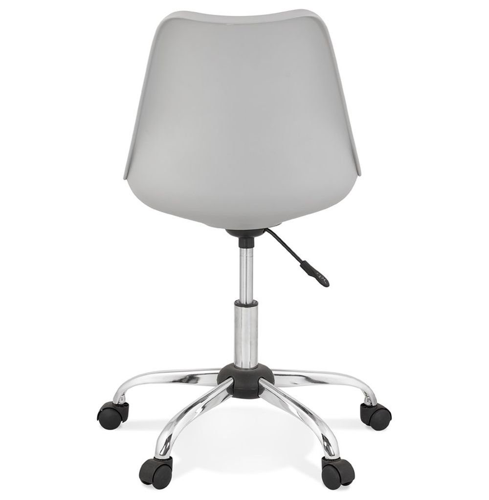 Schreibtischstuhl KADIMA AMI Bürostuhl Textile (grey,chrome) Grau DESIGN