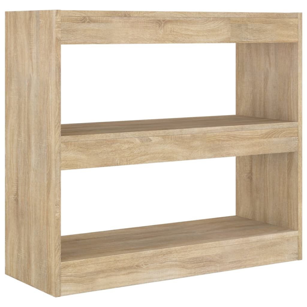 vidaXL Bücherregal Bücherregal/Raumteiler Sonoma-Eiche 80x30x72 cm, günstig online kaufen