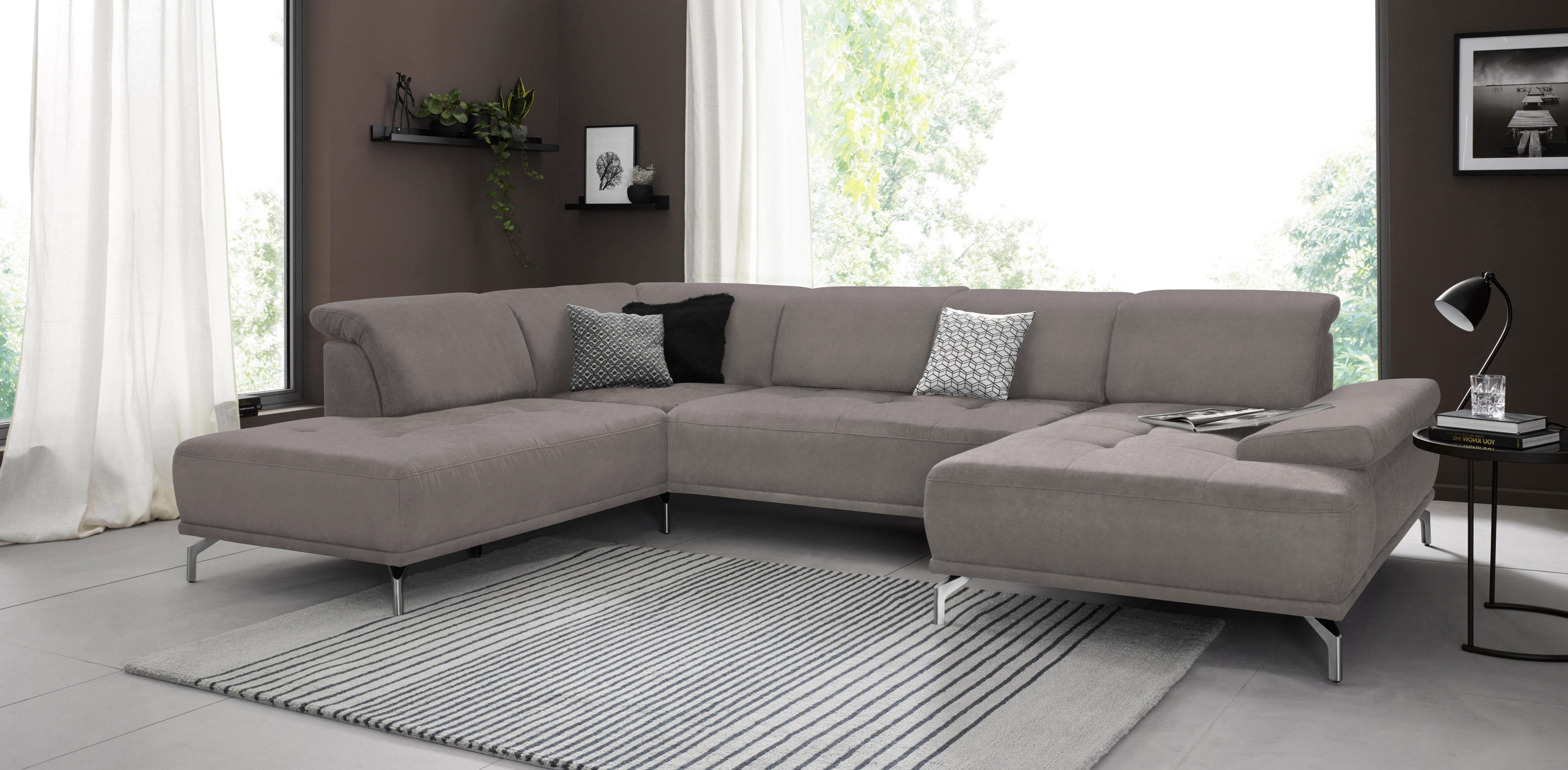 Places of Style Wohnlandschaft "Caluna", Inkl.Sitztiefenverstellung, wahlwe günstig online kaufen