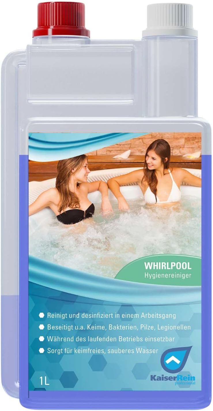 KaiserRein Poolpflege KaiserRein Whirlpool Reiniger & Desinfektion ohne Chlor, desinfizierend, chlorfrei, hochkonzentriert, geruchsarm