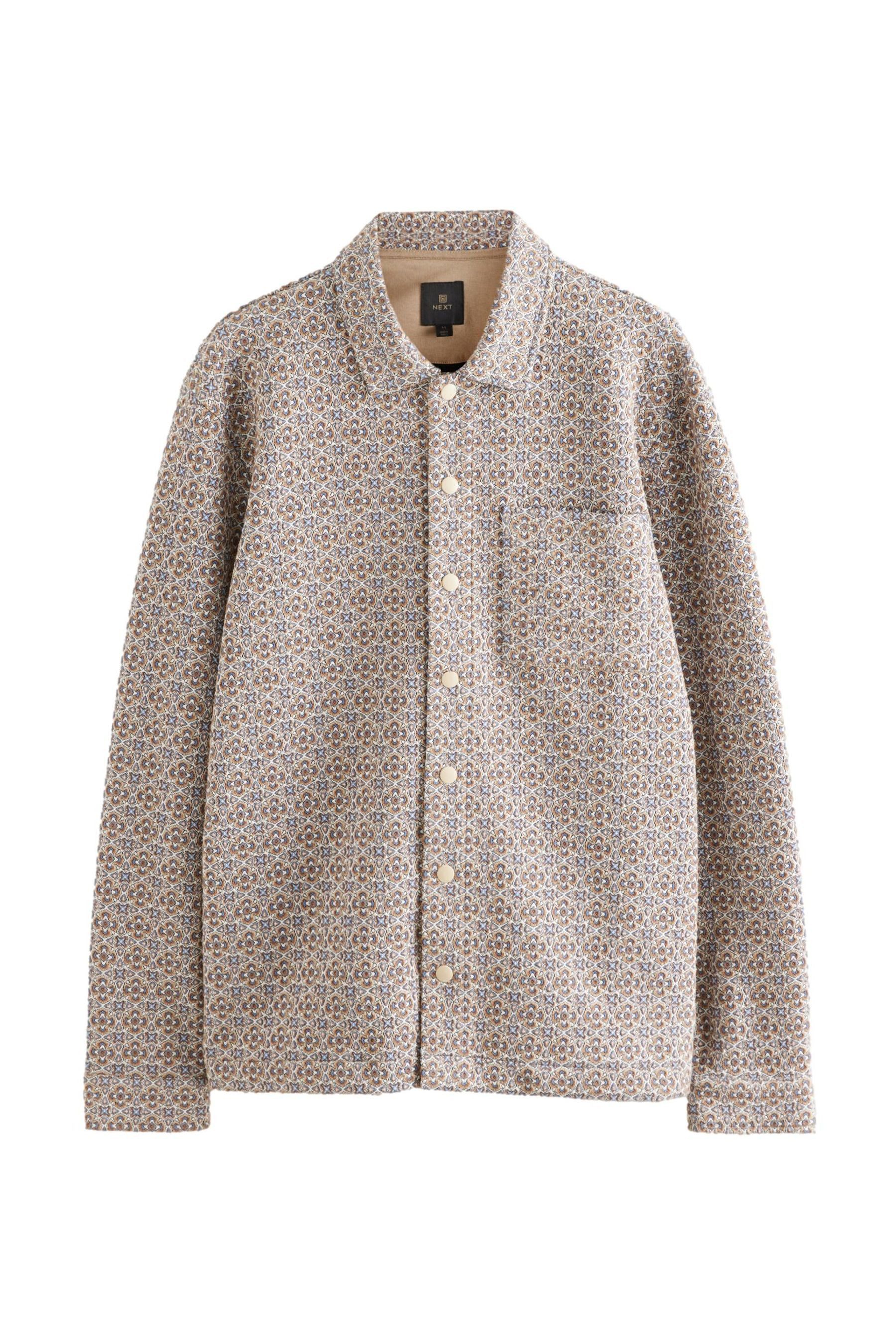 Hemdjacke Gesteppte Hemdjacke mit Blumenstickerei