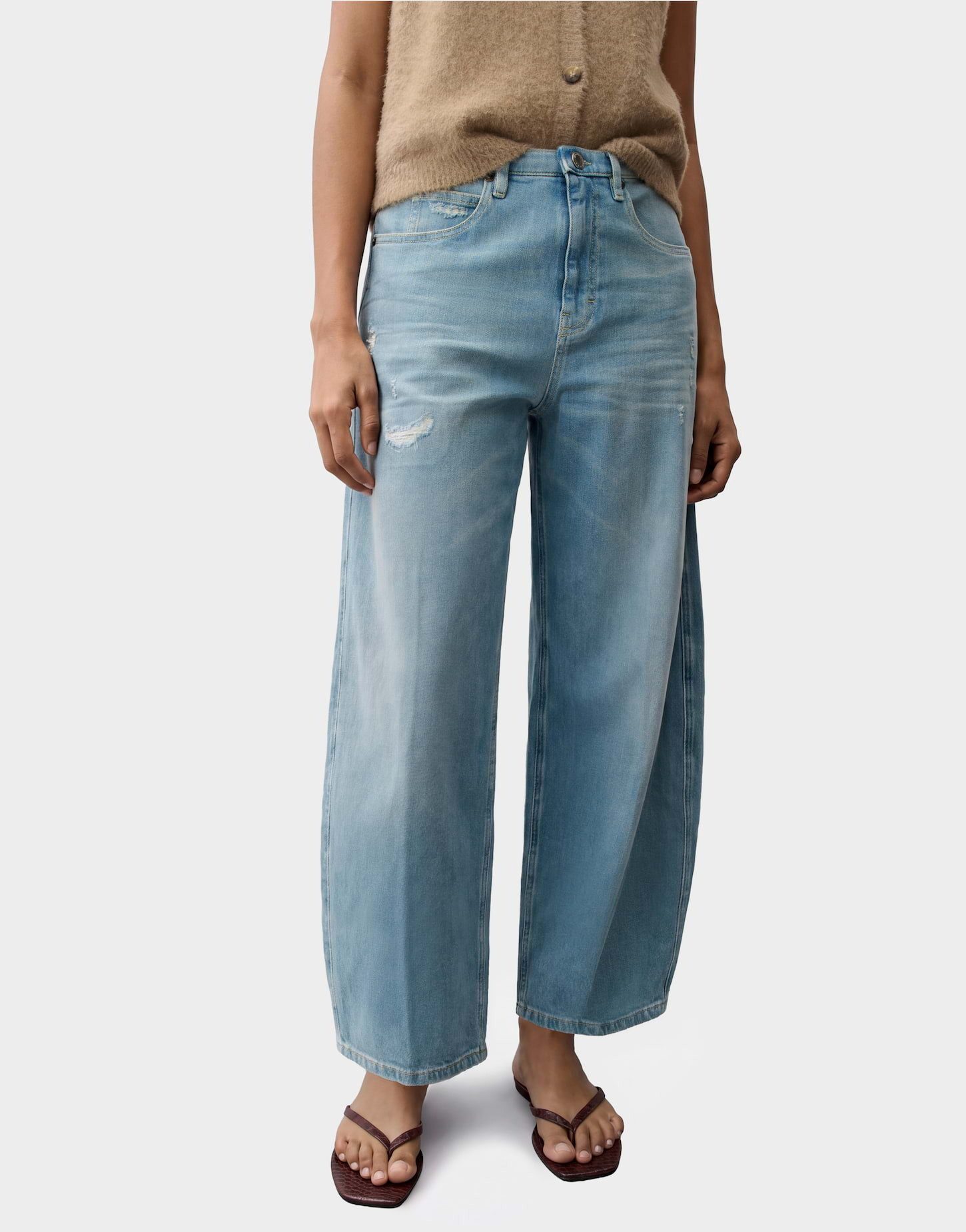 OPUS PANTS Relax-fit-Jeans MARI LEAP Barrel Jeans aus BCI Cotton Mix Mid Rise