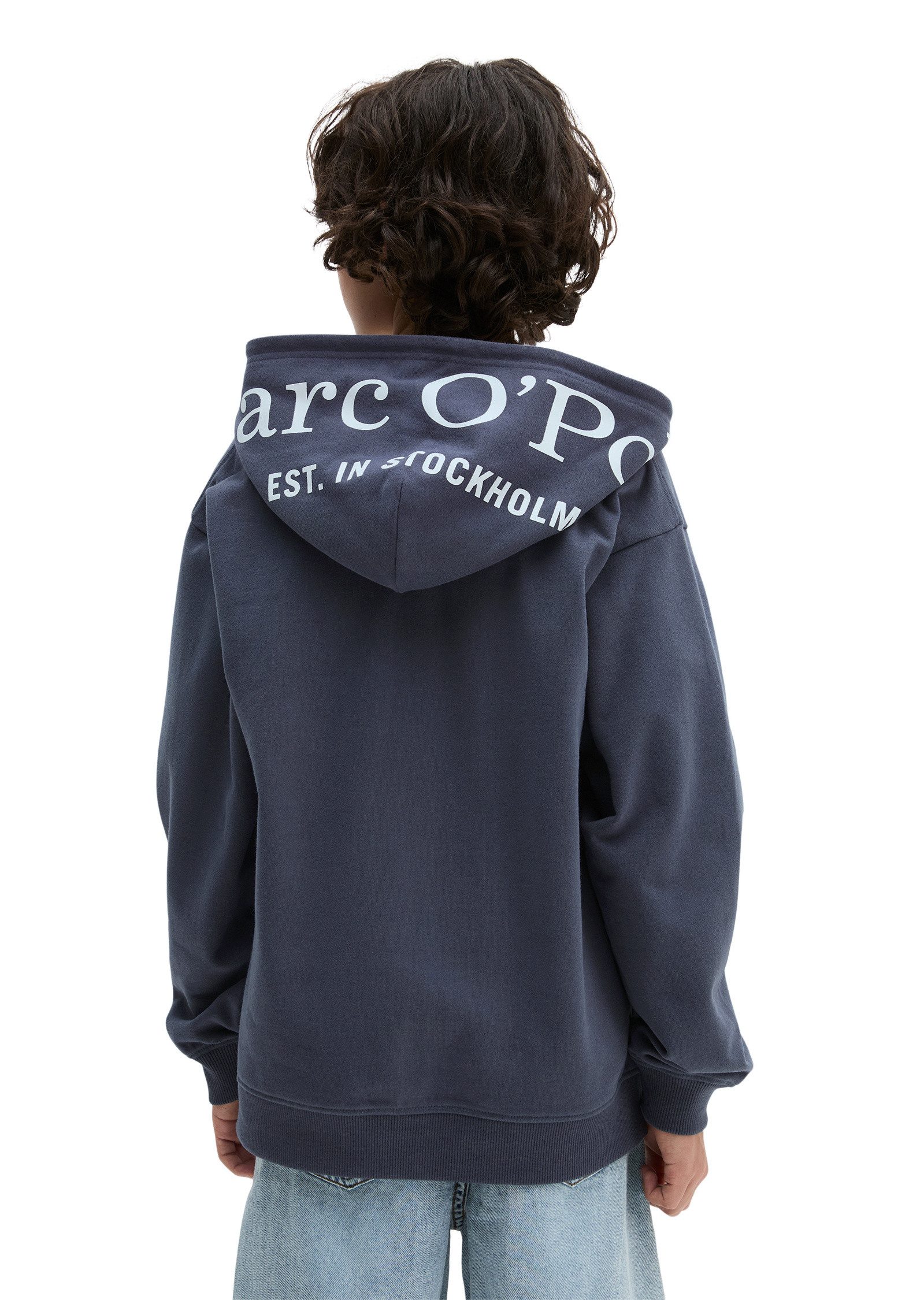 Marc O'Polo Outdoorjacke aus softem Bio-Baumwoll-Sweat