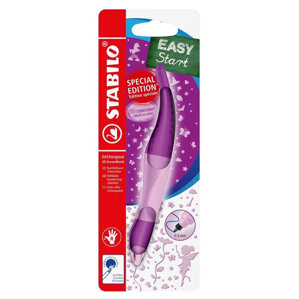 STABILO Tintenroller EASYoriginal 3D DreamWorld Tintenroller ergonomisch Pink