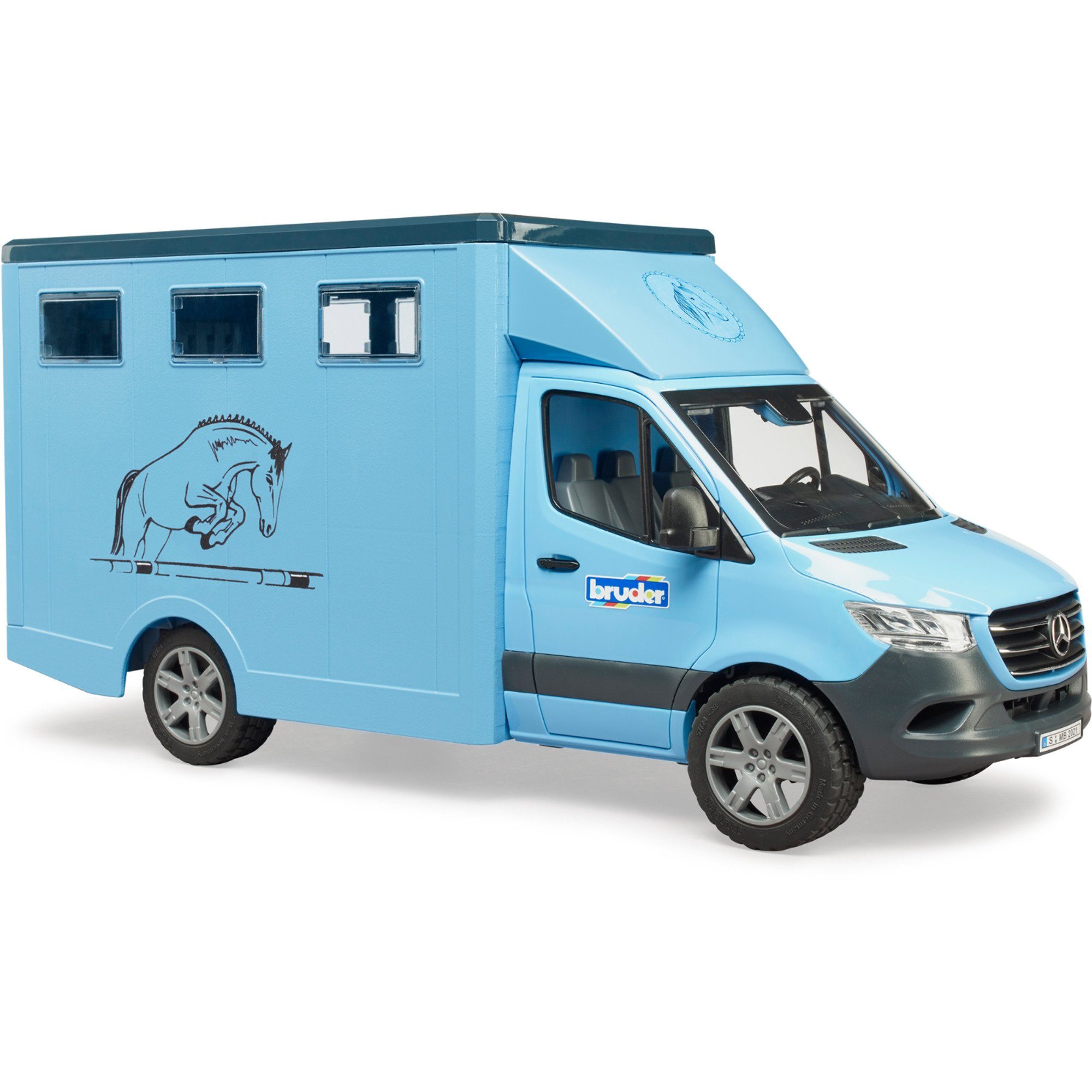 Bruder® Spielzeug-LKW bruder MB Sprinter Tiertransporter mit Pferd