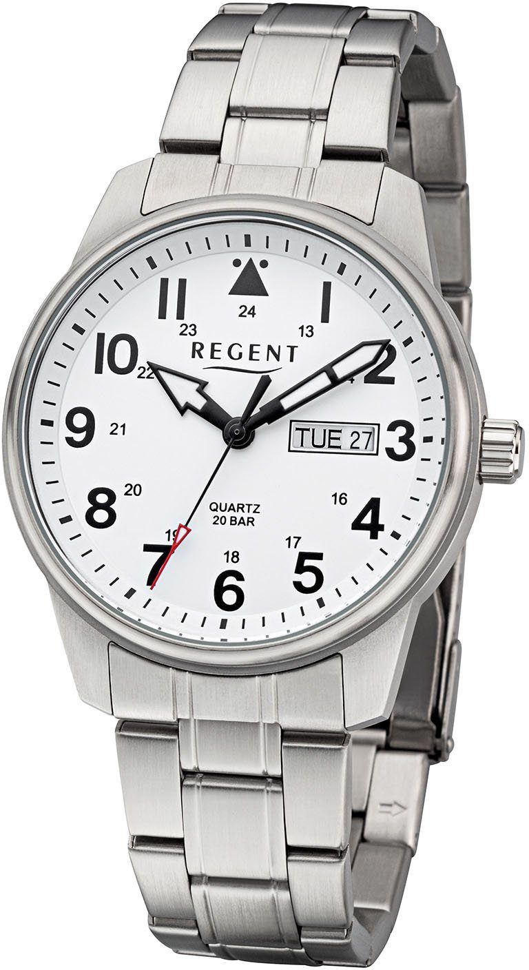 Förderung Regent Quarzuhr silber - F1279 1914.42.99