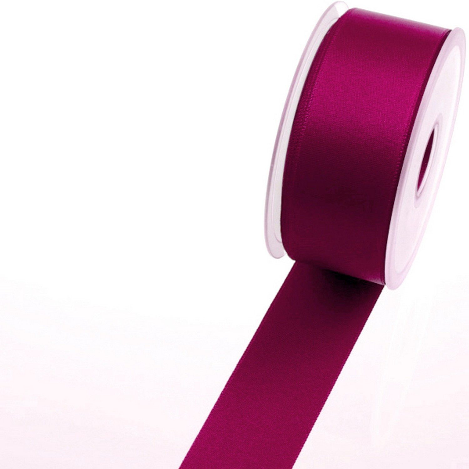 Deko AS Dekoband Satinband kardinal - 38 mm Breite auf 25 m Rolle - 43138 268-R