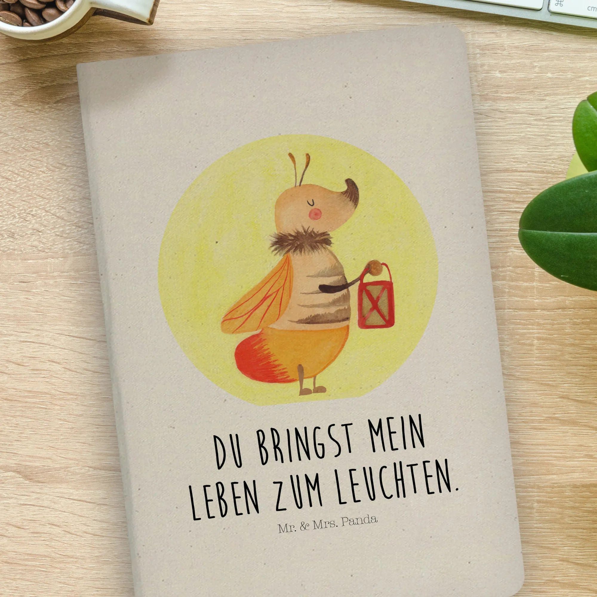 Thumbnail - Mr. & Mrs. Panda Notizbuch Glühwürmchen - Transparent - Geschenk, Tiere, lustige Sprüche, DIN A4 Mr. & Mrs. Panda, Langl...