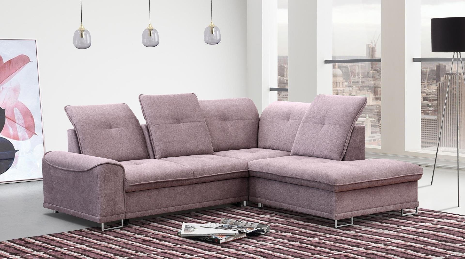 Mars Möbel Ecksofa »Sofa Eckosfa Couch mit Bettkasten BOSS - 272 cm« online  kaufen | OTTO