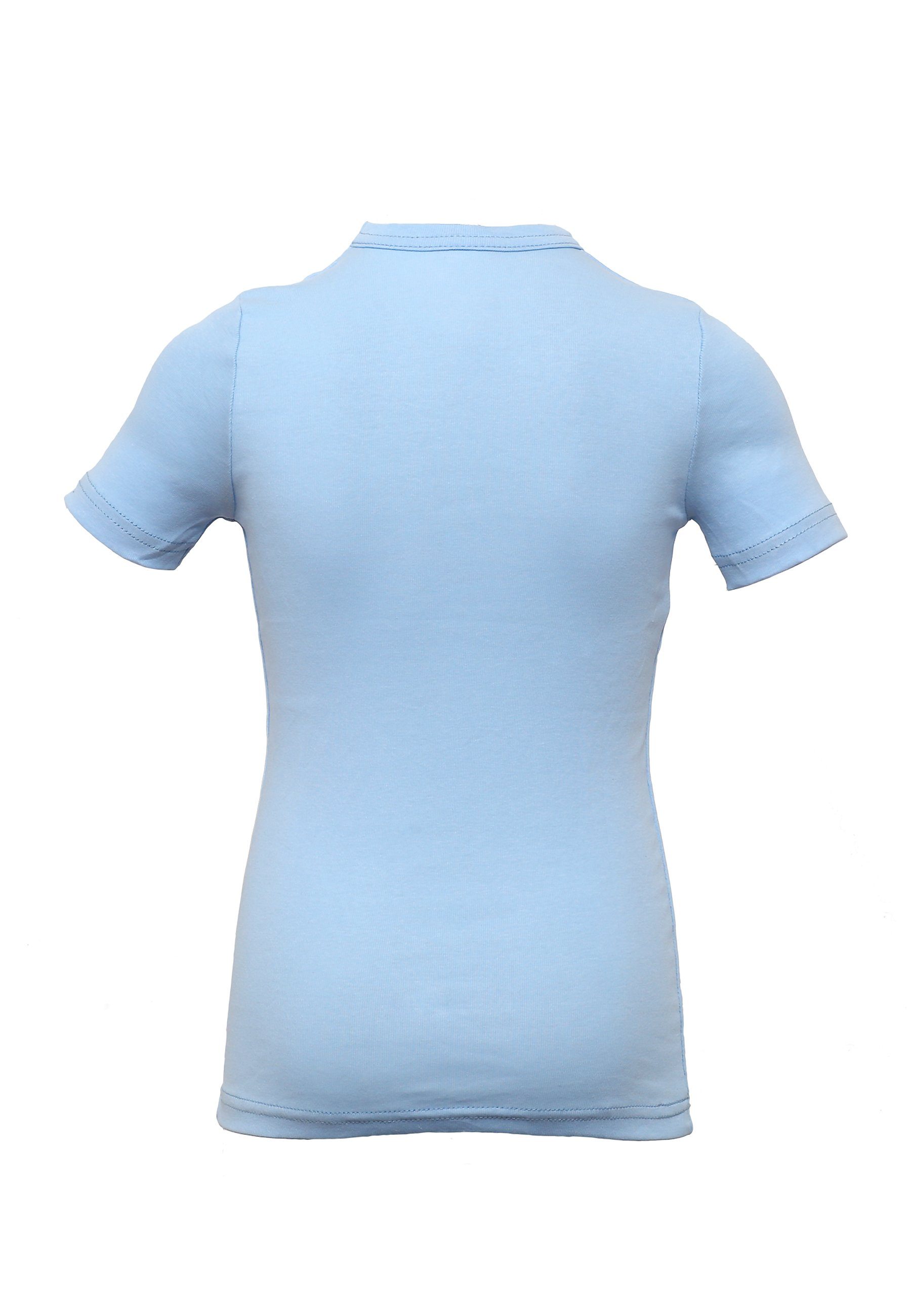 CARBURANT Unterhemd Unterhemd für aus reiner Jungen, Hellblau Baumwolle
