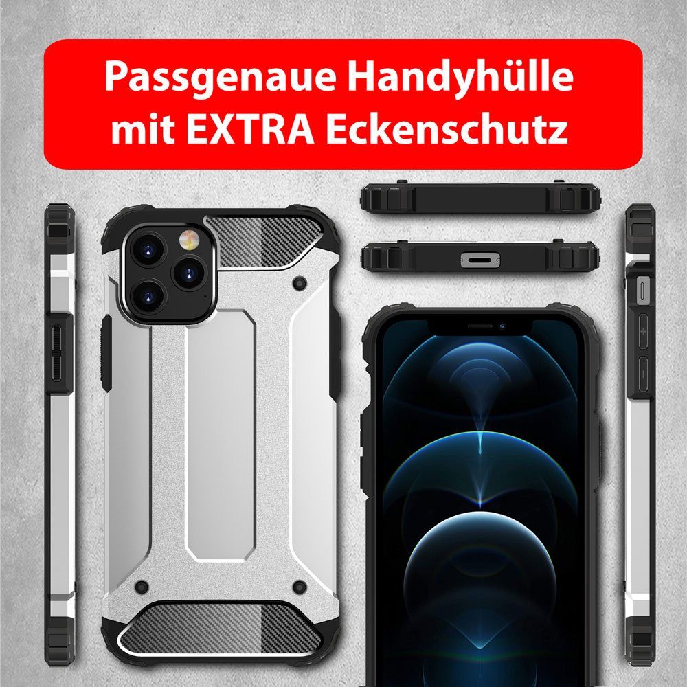 FITSU Handyhülle Outdoor Case für Apple iPhone Hülle Robuste Schutzhülle Cover Bumper, Hülle für iPhone 15, 14, 13, SE 2022, 12, SE 2020, 11 Pro, 11, 8, 7
