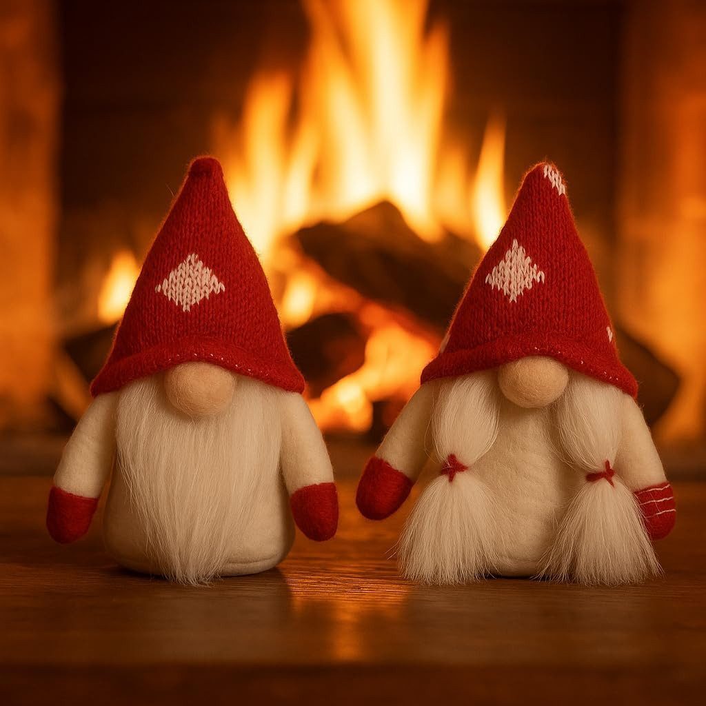 hausleben Wichtel Weihnachtswichtel 12er Set (Figurenset, 12 St., 12-teiliges Figurenset, 2 Designs à 6 Stück), Weihnachtswichtel, 2 Sorten, je 6er Set – Bild 5 von 5