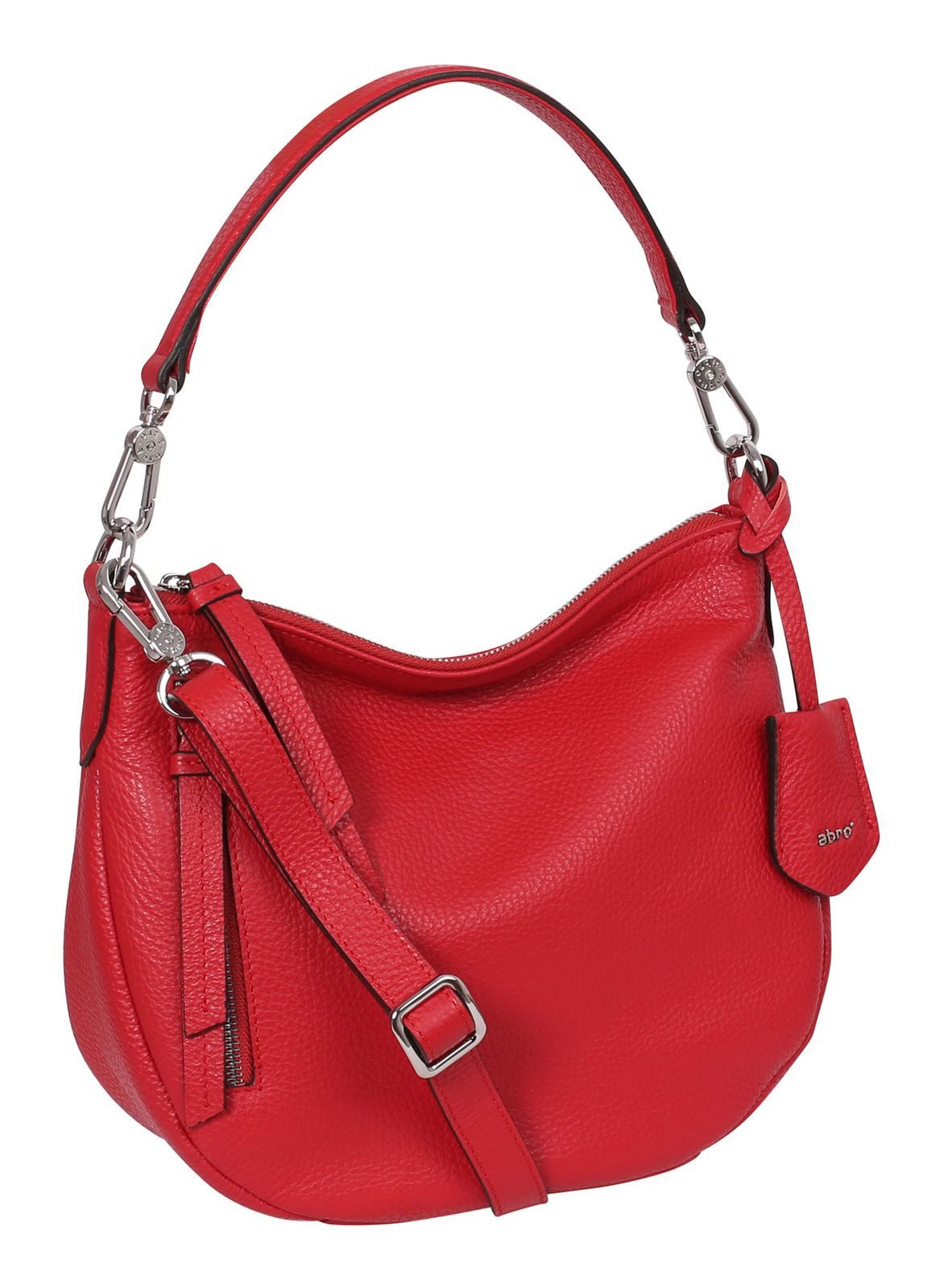 Abro Schultertasche Hobo Bag Juna, aus echtem Rindsleder