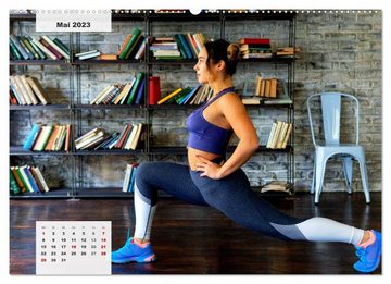 CALVENDO Wandkalender Fit durch das Jahr. Training für einen gesunden Körper (Premium, hochwertiger DIN A2 Wandkalender 2023, Kunstdruck in Hochglanz)