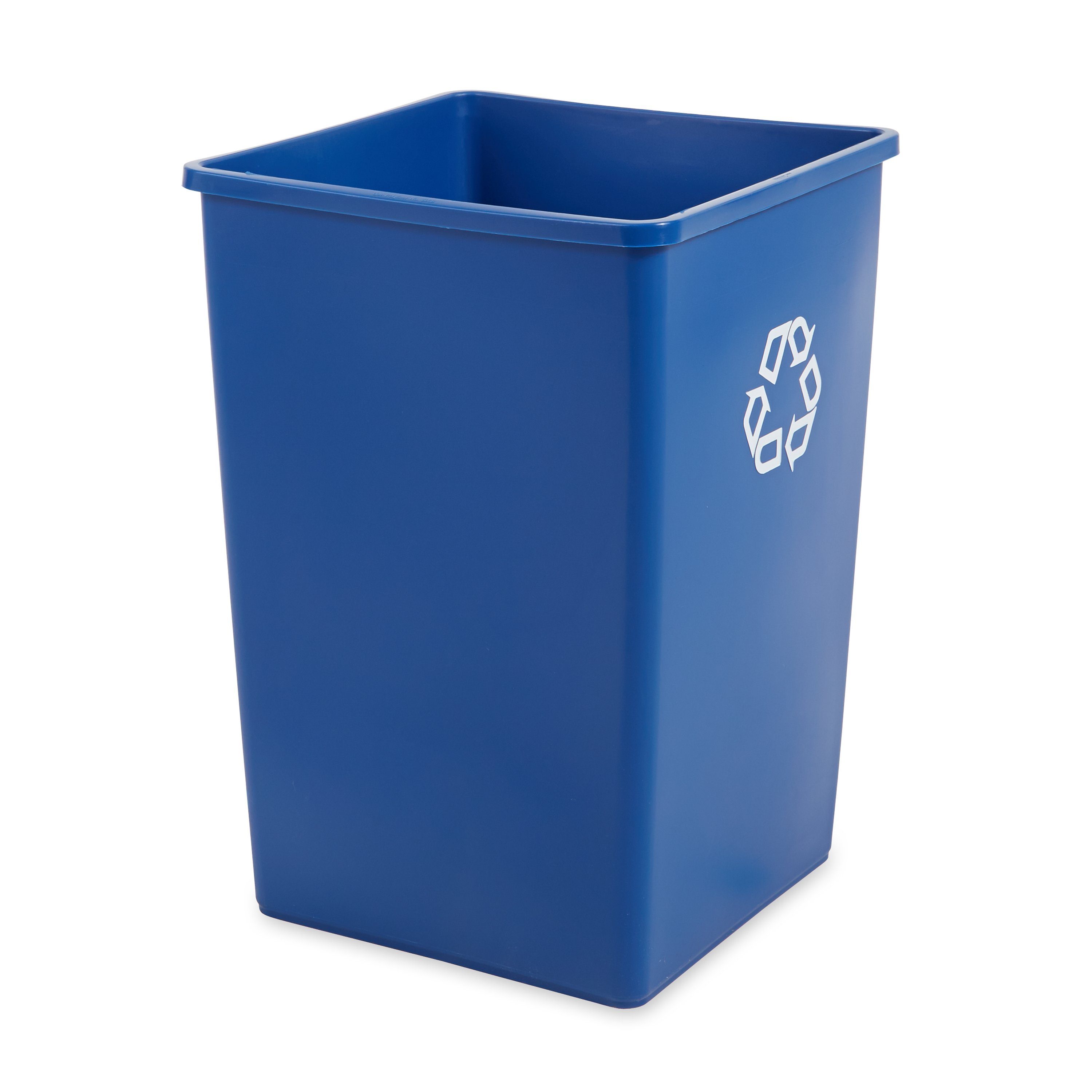 Rubbermaid Mülltrennsystem Rubbermaid Untouchable®, 132 l, 4-eckig, Recycling, blau