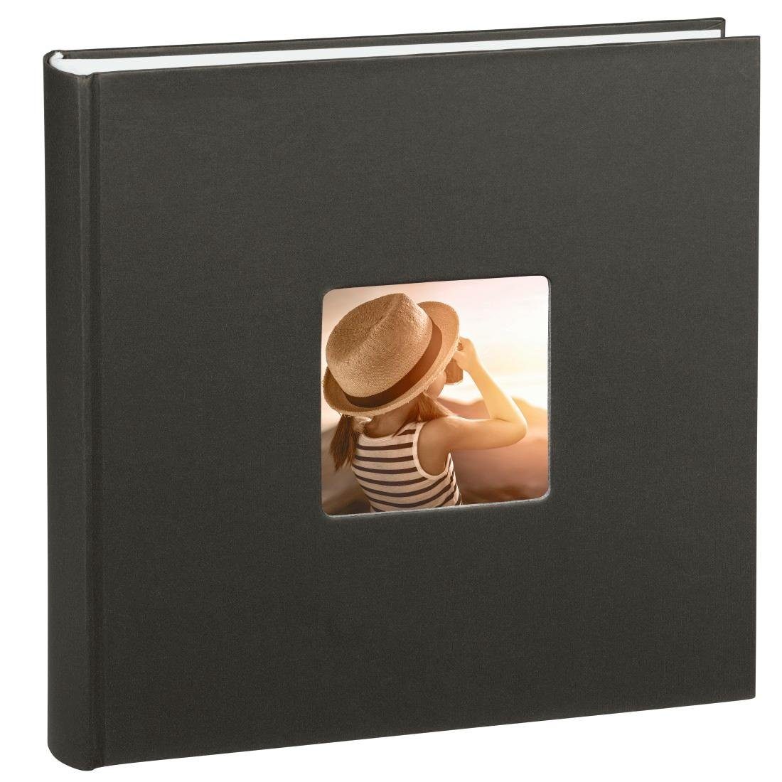 Hama Fotoalbum Jumbo Fotoalbum 30 x 30 cm, 100 Seiten, Album, Schwarz