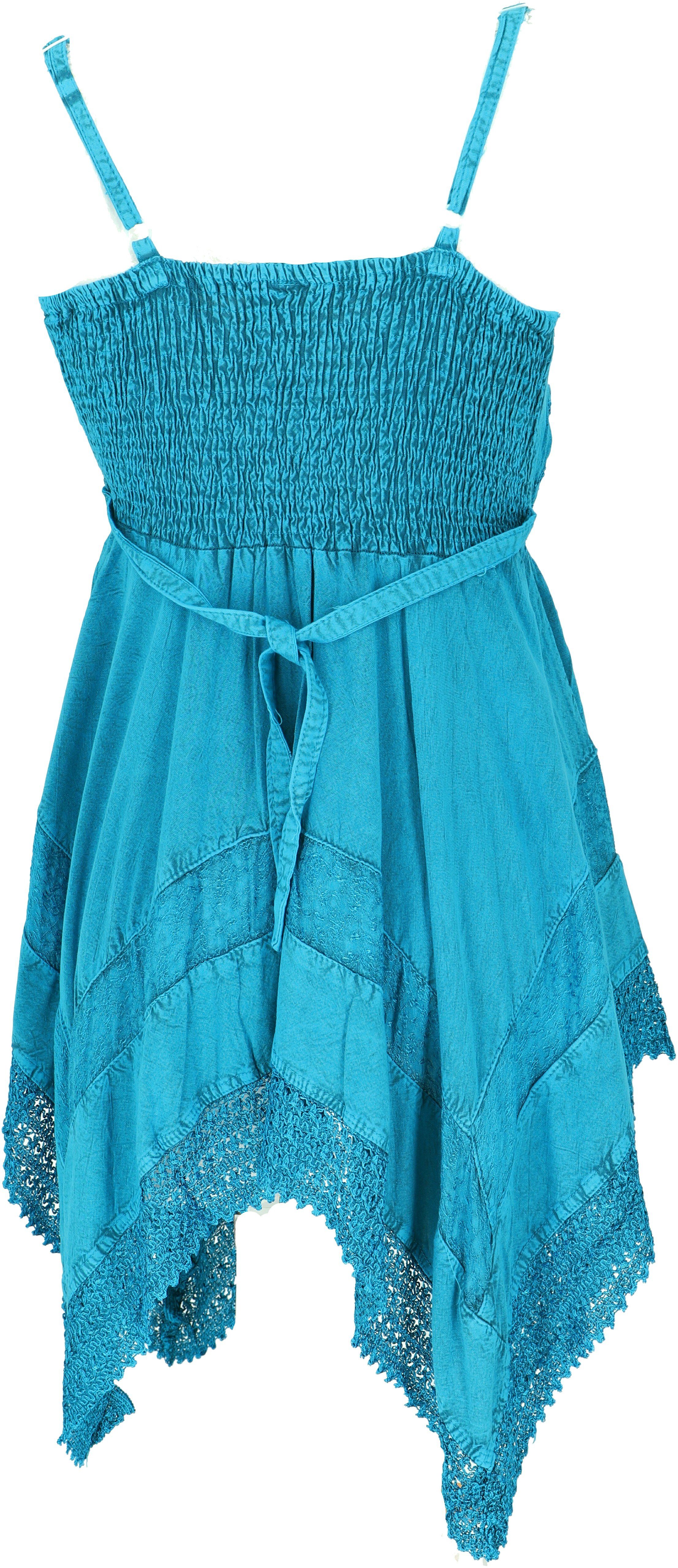 Guru-Shop Midikleid Besticktes indisches Minikleid Boho chic, Zick.. alternative Bekleidung – Bild 2 von 4