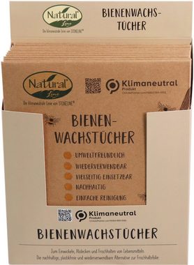 NATURAL LINE Bienenwachstücher Natural Line®, Set, 3-tlg., wiederverwendbar und nachhaltig
