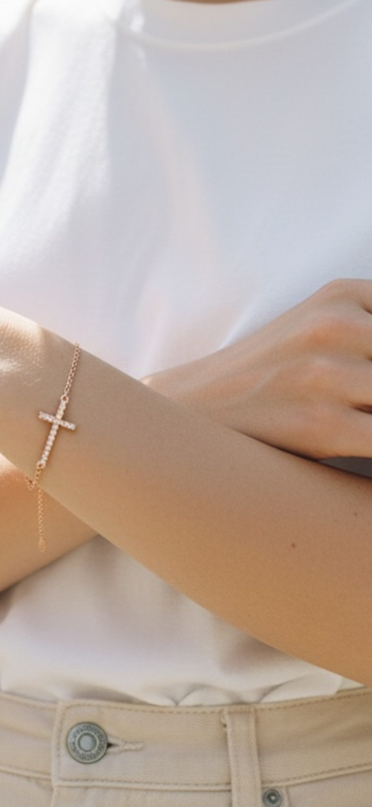 Karisma Silberarmband Karisma Damen Armband Silber 925 roségold Kreuz Zriko günstig online kaufen