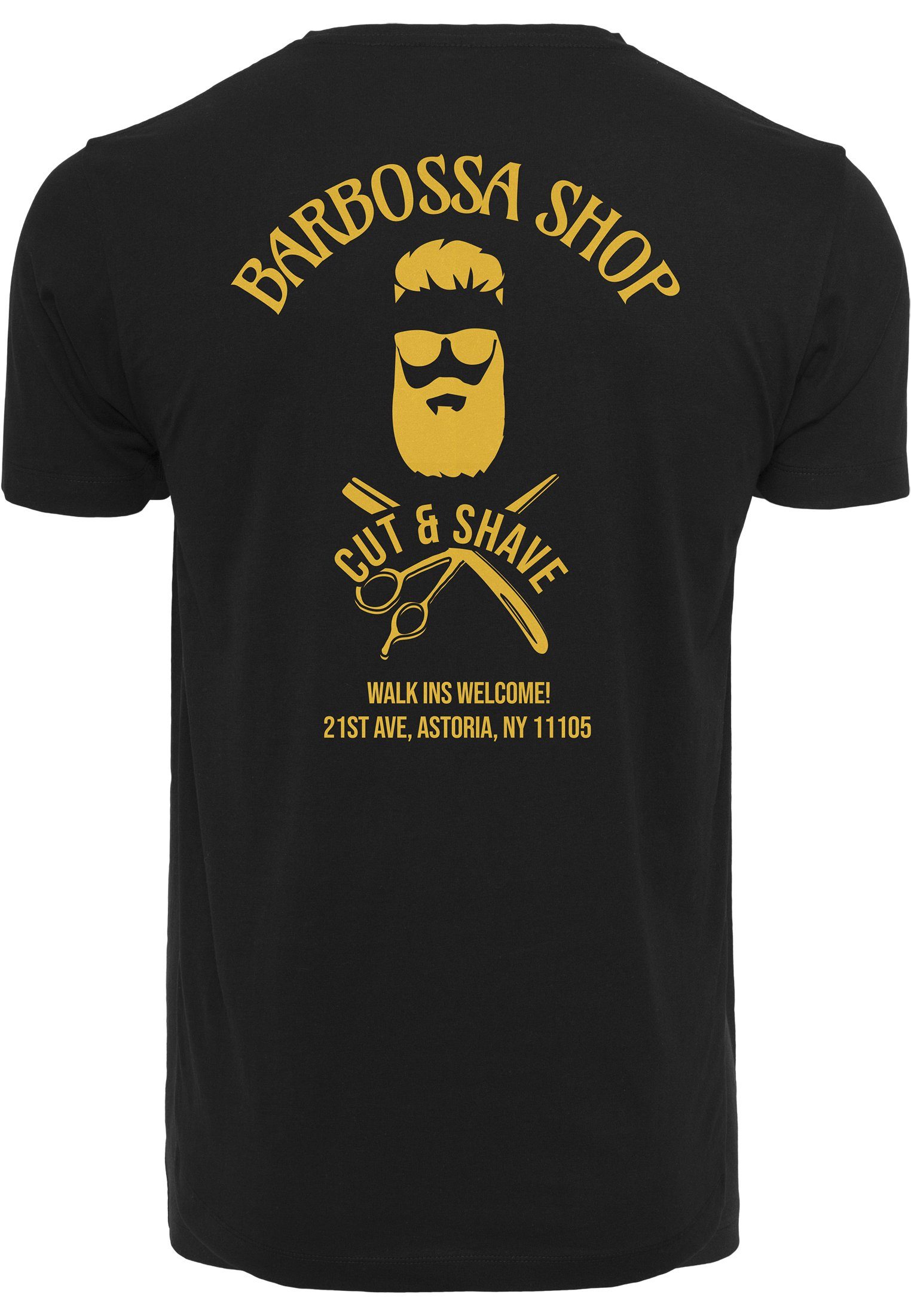 MisterTee T-Shirt Herren (1-tlg) Tee Barbossa MT878 black Barbossa