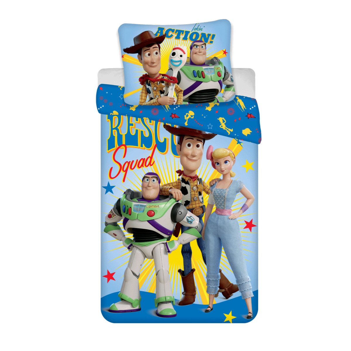 Disney Bettwäsche Pixar Toy Story Kinder Bettwäsche Set 140 x 200 cm Baumwolle, Baumwolle
