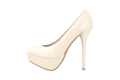 Andres Machado AM453 Charol Beige High-Heel-Pumps