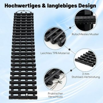 KOMFOTTEU Anfahrhilfe Schneeketten, 21 x 61.5 cm, (Set, 2-St), für SUV, Jeep & Pickup, S/M/L