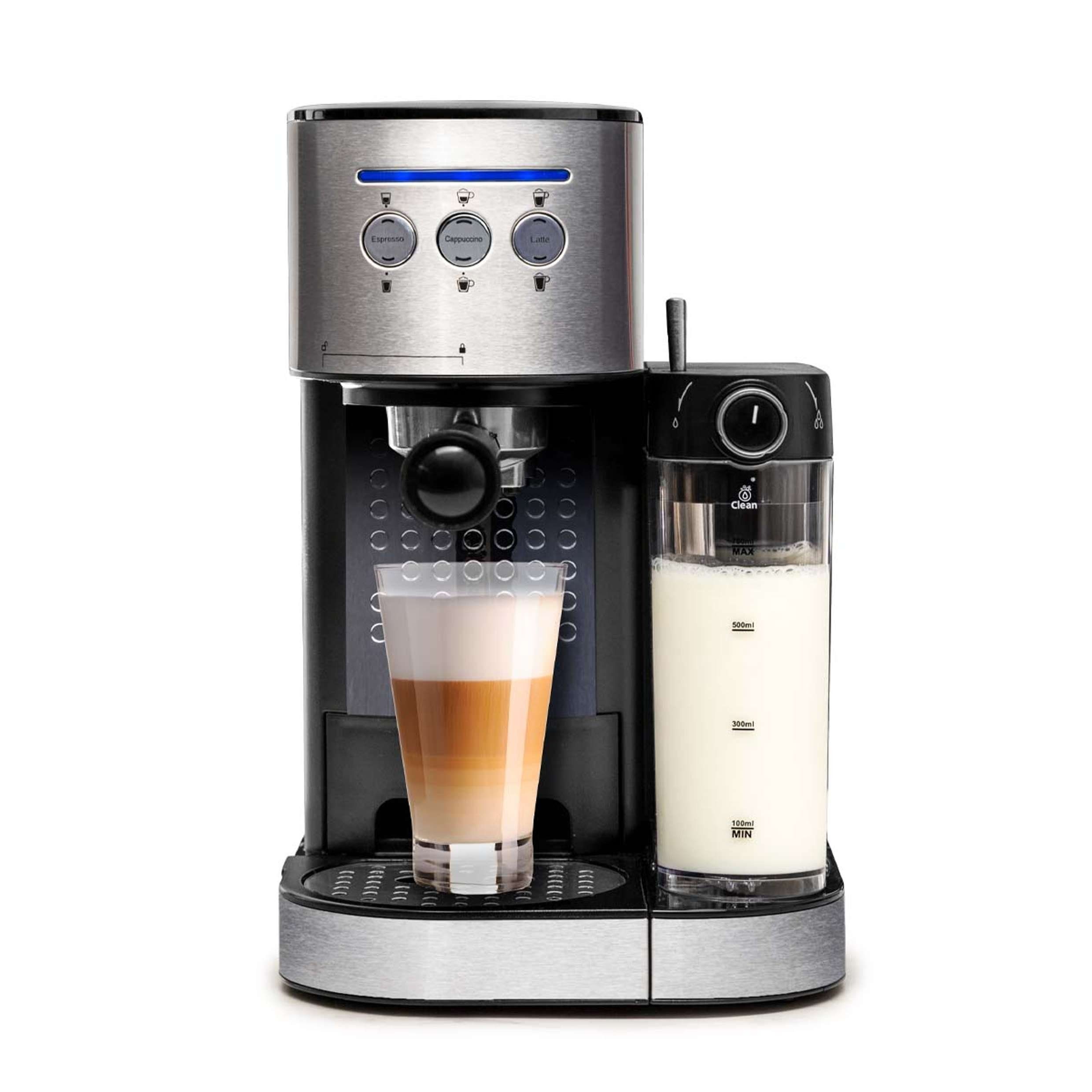 BluMill Espressomaschine Espresso Siebträger, Siebträger,  Siebträgermaschine mit integriertem Milchaufschäumer