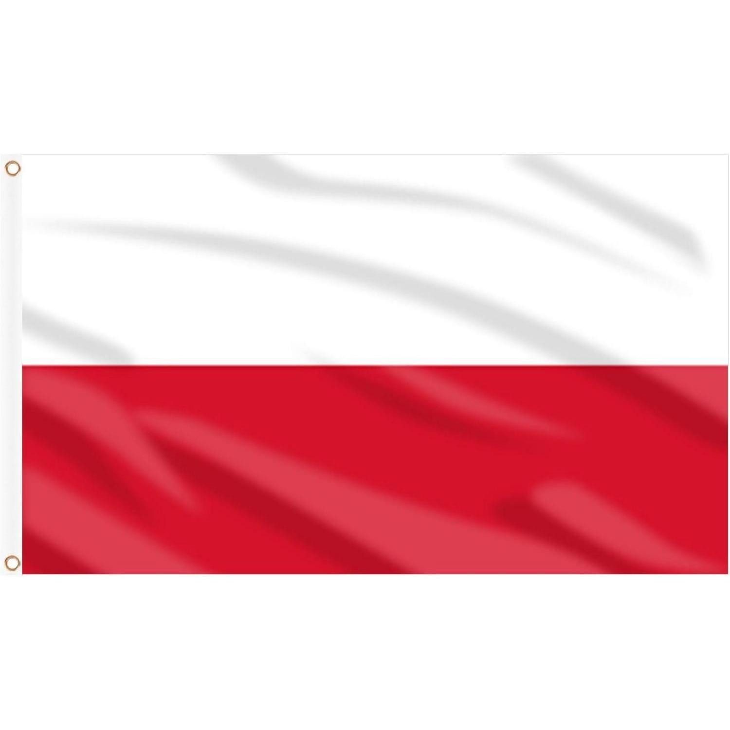 LuxusKollektion Flagge Flagge Polen 90x150 cm Messingösen 2024 2 Stück Polen Flagge