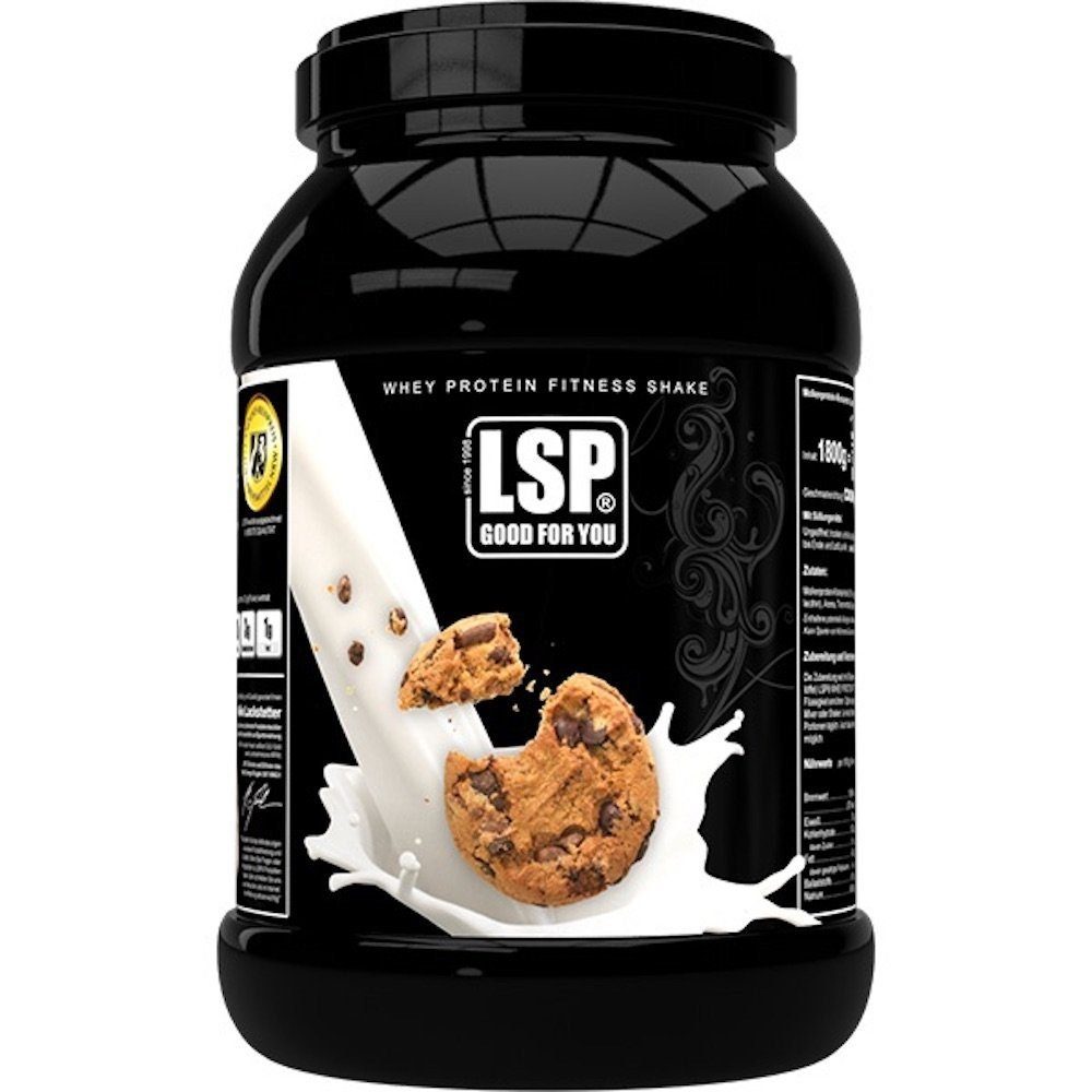 LSP Premium Whey Eiweiß Protein (1.800g) Cookies&Cream Made in Germany Pulver, 1 er Packung, Dose à 1,00 St., Aus Weidenmilch hergestellt, reich an BCAAs