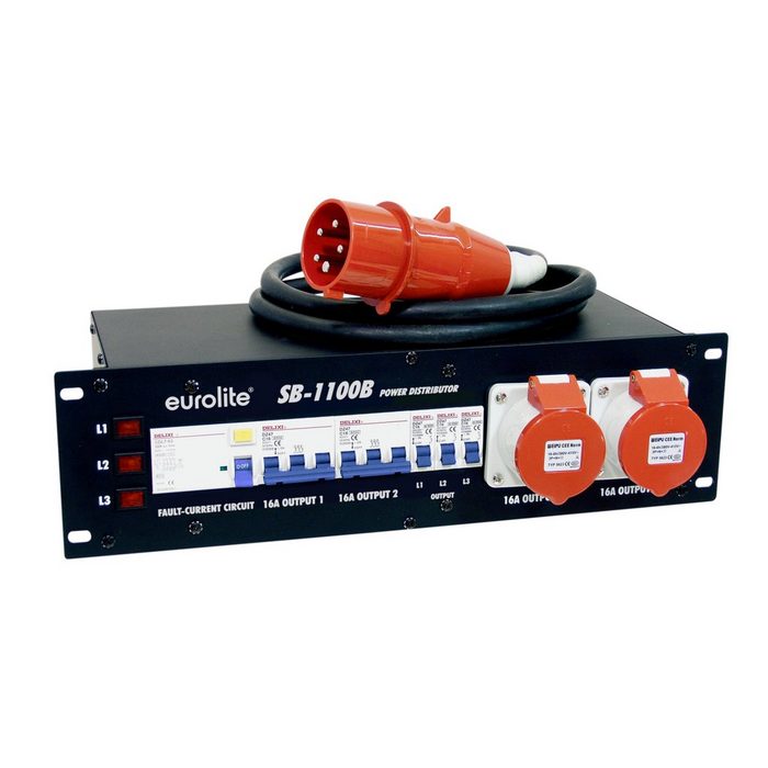 EUROLITE Spielzeug-Musikinstrument SB-1100B Stromverteiler - Stromunterverteiler