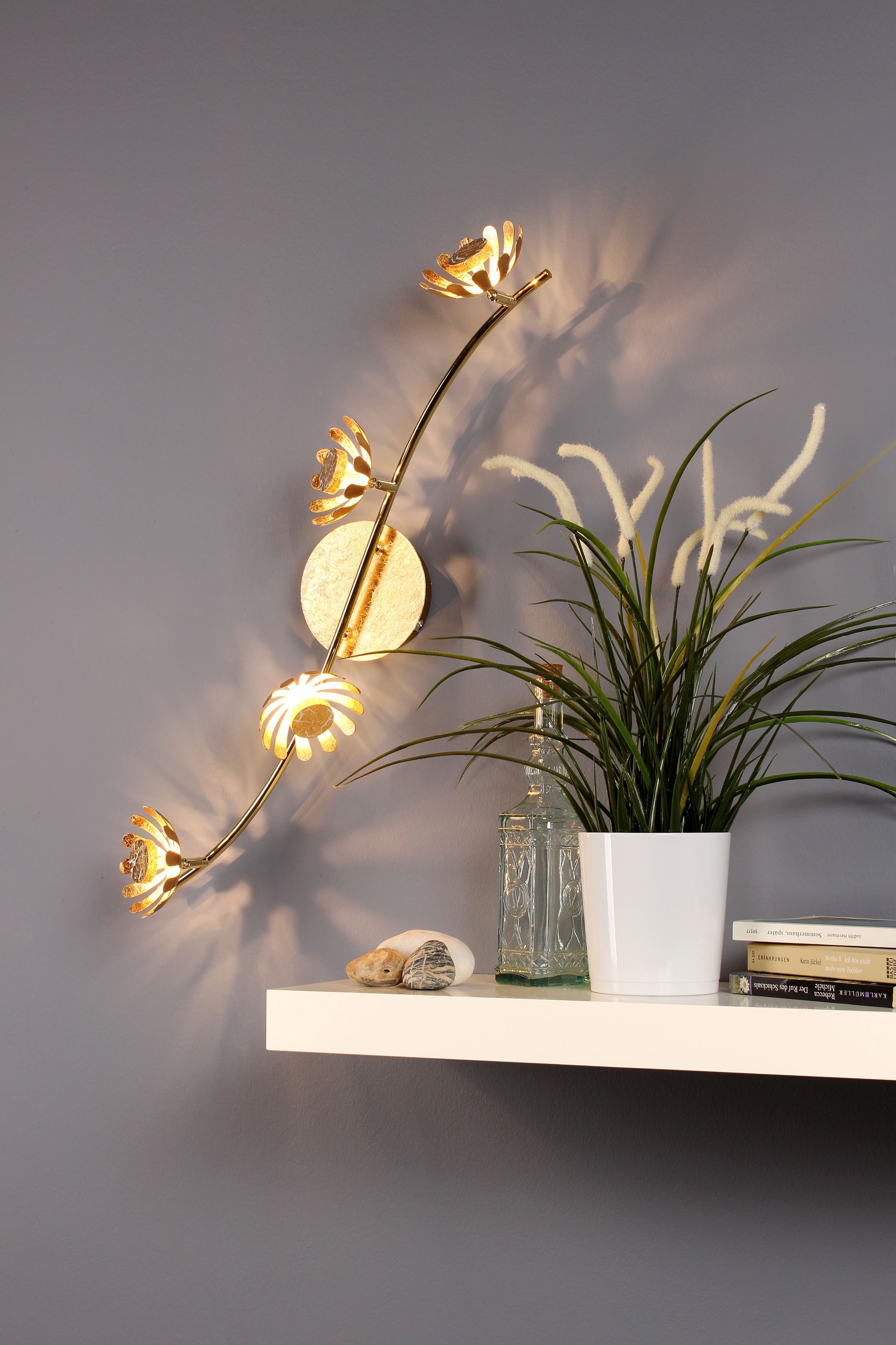 LUCE Design LED Deckenleuchte LED fest Warmweiß integriert, Bloom