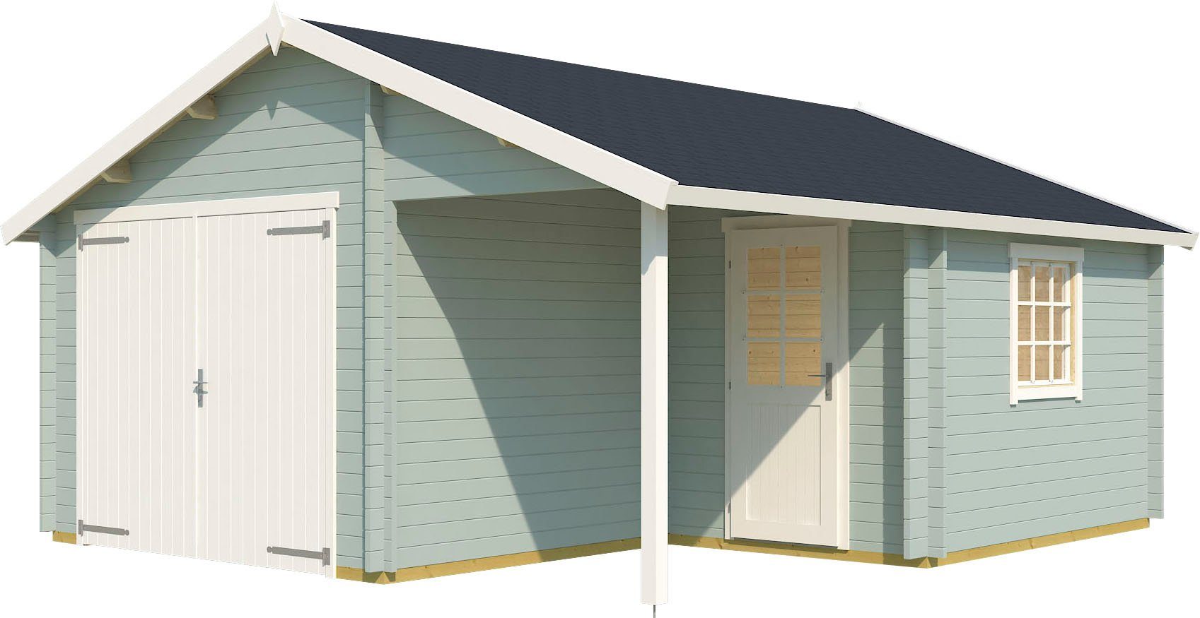 Nevis zusätzliche MAJA Garage Holztor Mit (Set, Eingang), LASITA + Garage