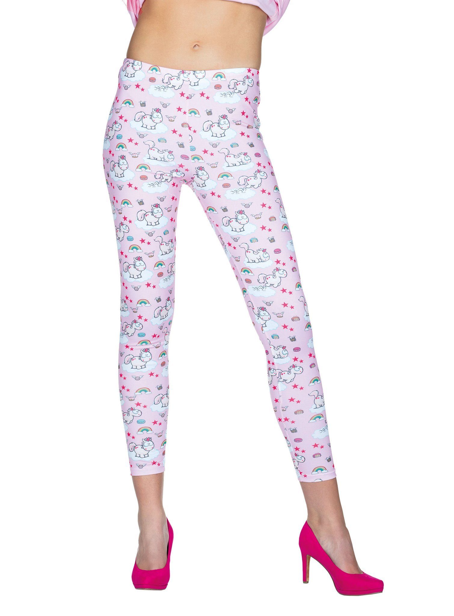 Rubie´s Kostüm Einhorn Theodor Leggings, Einhorn-Leggings im Allover-Print günstig online kaufen