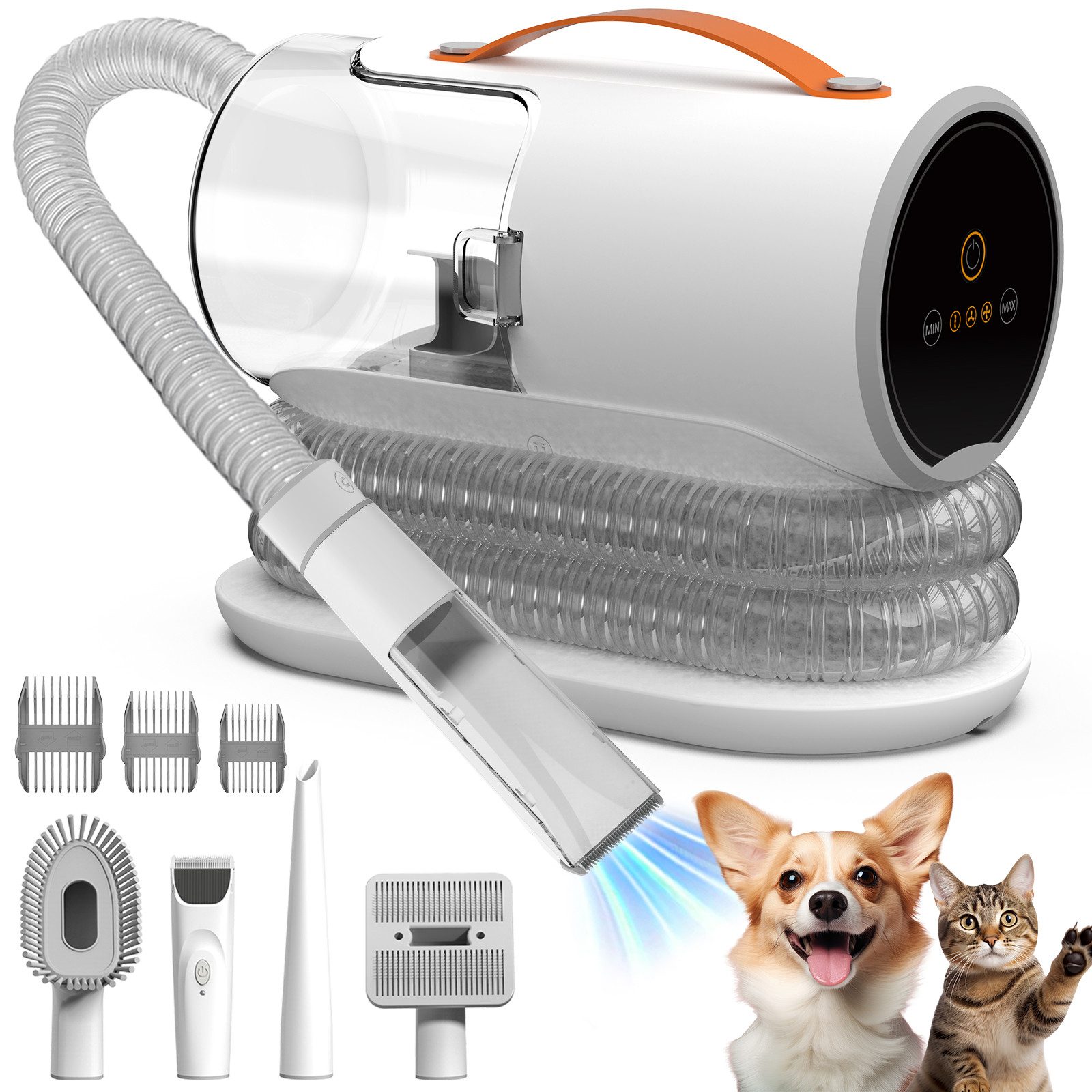 AIRROBO Hundeschermaschine mit Staubsauger