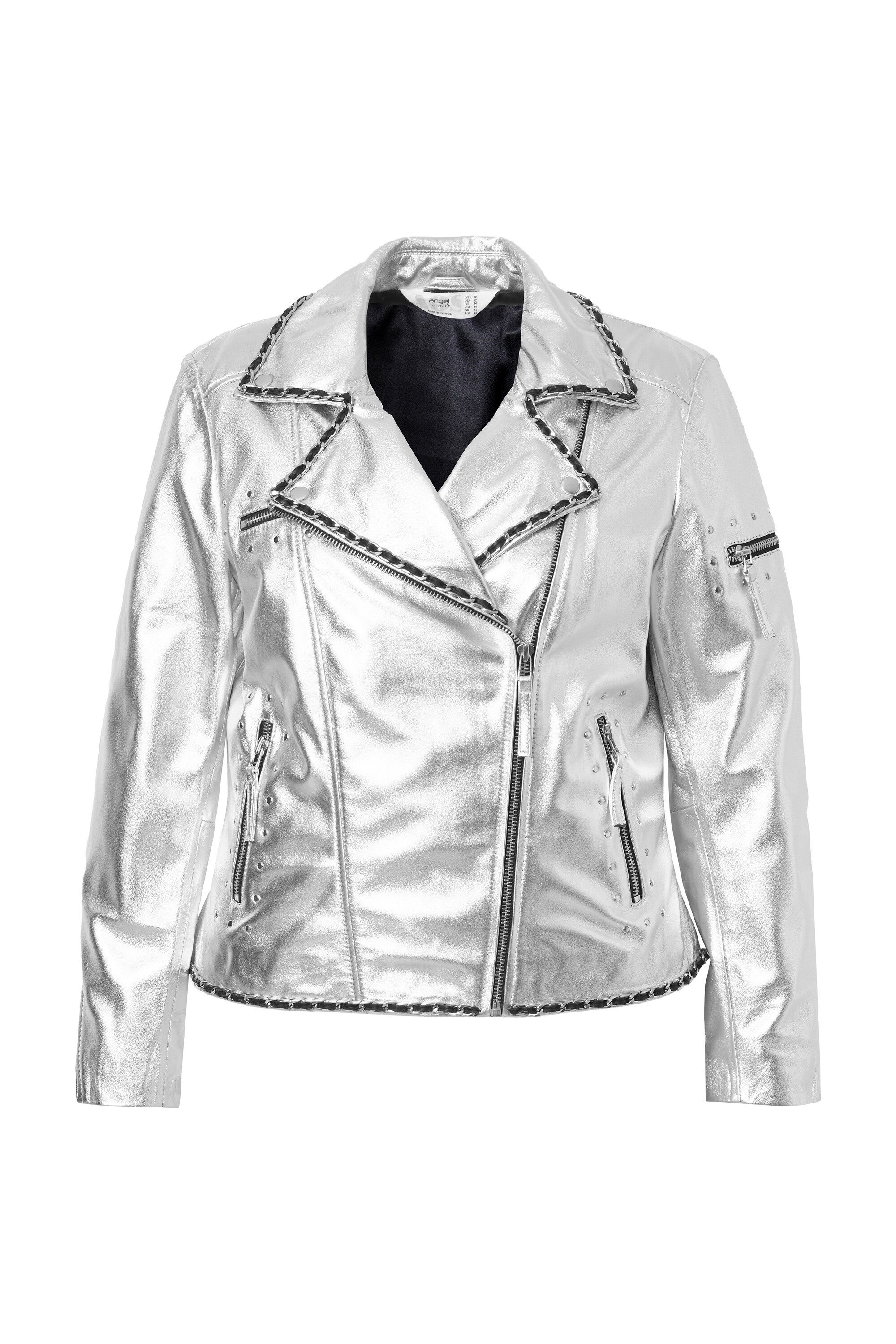 Angel of Style Lederjacke Leder-Bikerjacke echtes günstig online kaufen