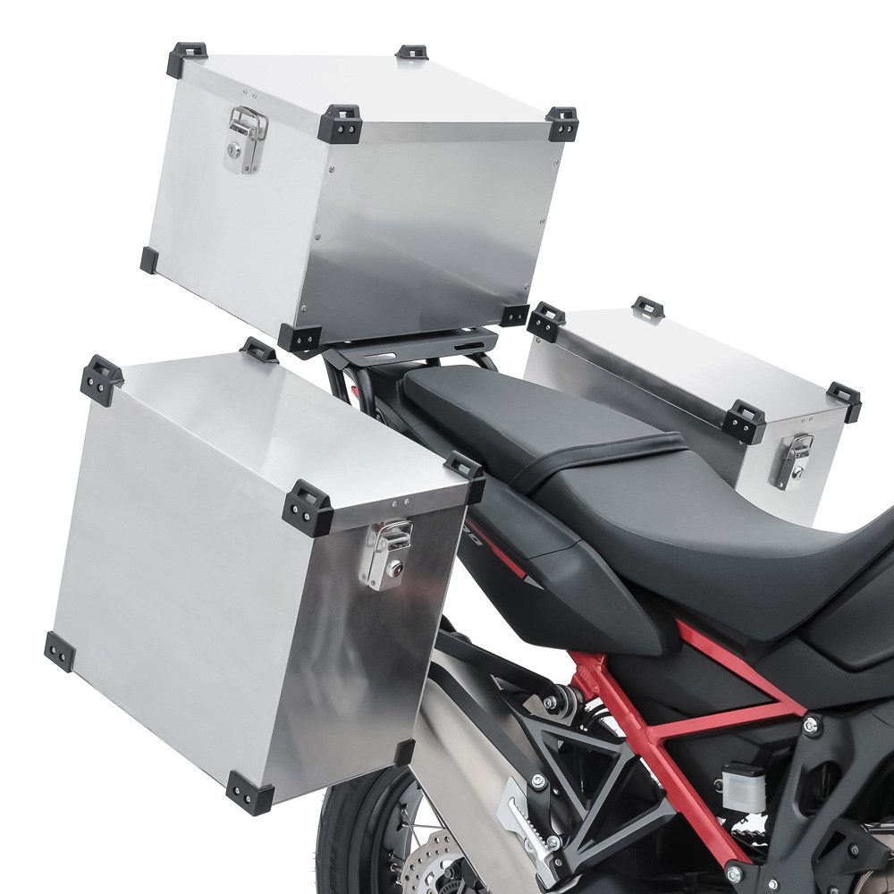 Bagtecs Kofferset Set Alukoffer # Namib 2x40l + Topcase 45l + Innentaschen + Anbaukit