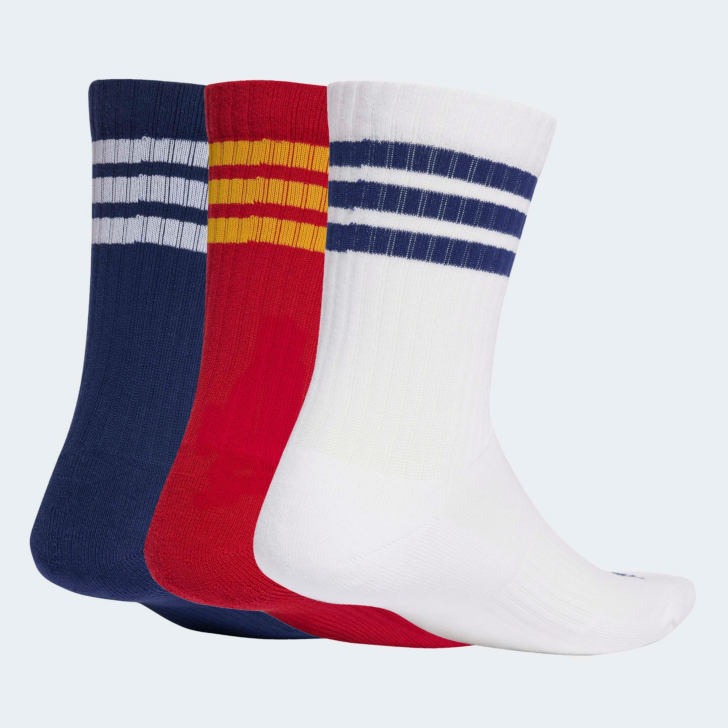 adidas Performance Sportsocken 3-STREIFEN, KNÖCHELLANG, MIT POLSTERUNG, 3ER-PACK (3-Paar) für sportive Aktivitäten und Fitness, 3er-Pack, neutraler Schnitt