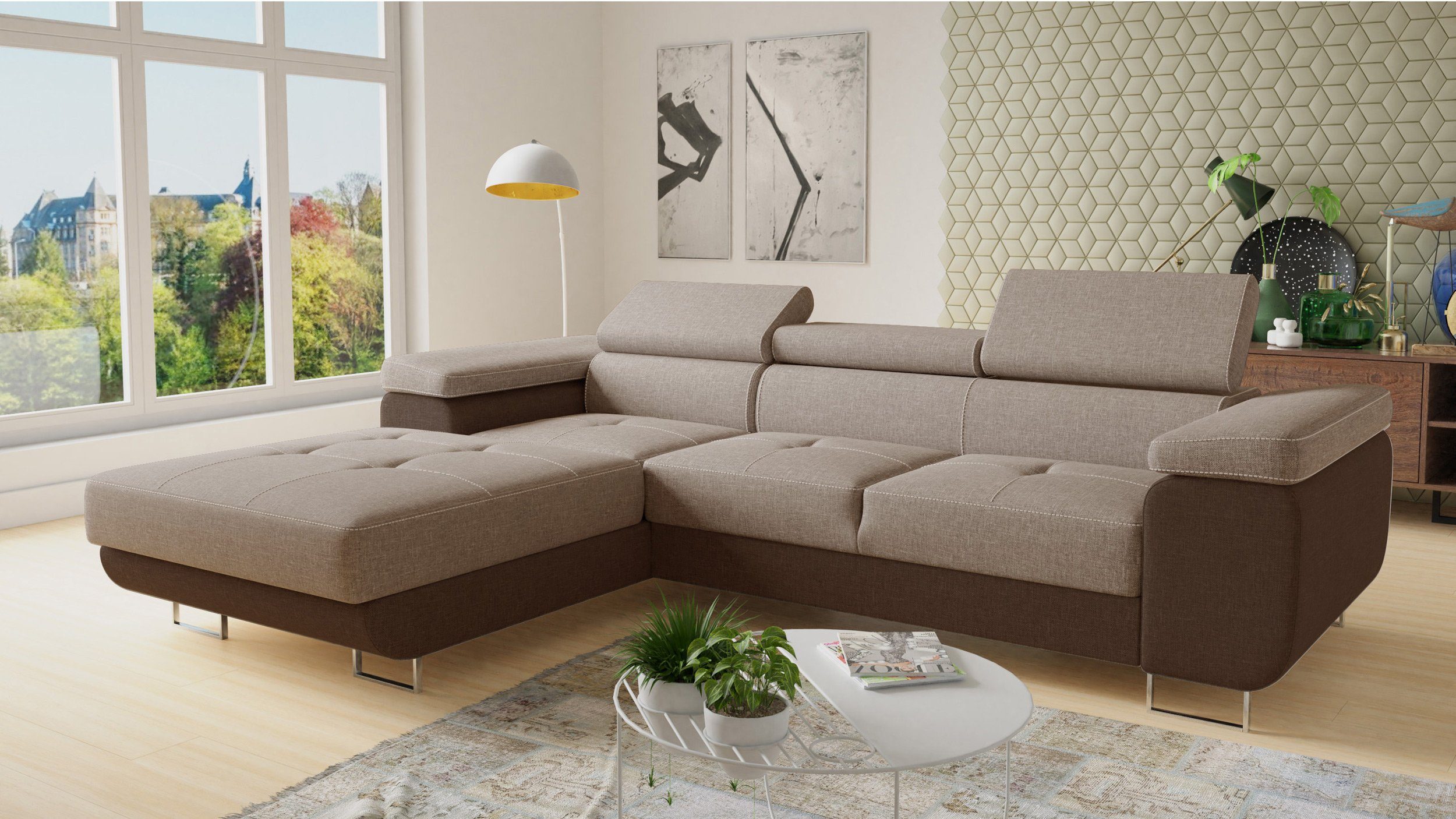 Sofnet Ecksofa Divo, mit Schlaffunktion und günstig online kaufen