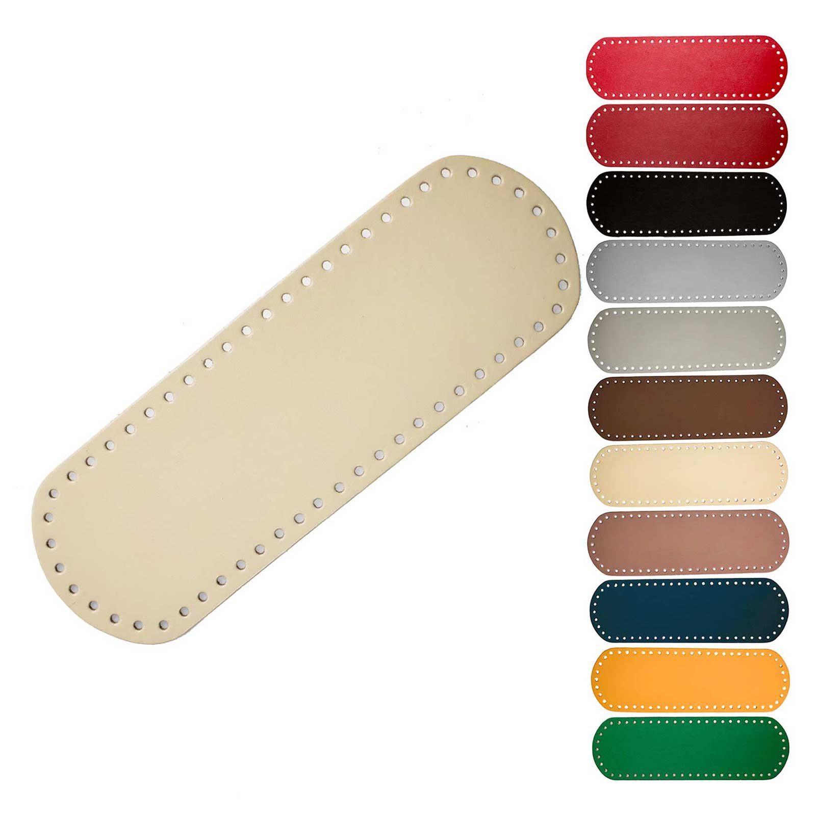 maDDma Kreativset Taschenboden Kunstleder zur Taschenherstellung Boden Tasche, (Einzeln), beige