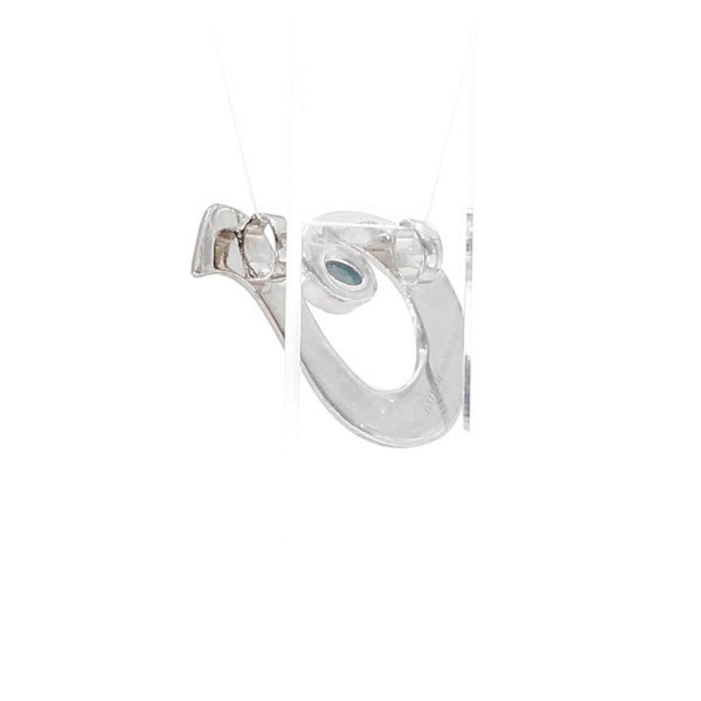 Cavill Kettenanhänger Cavill Grandidierit 0,40 ct Ovalschliff Anhänger, 925 Silber (1-tlg)