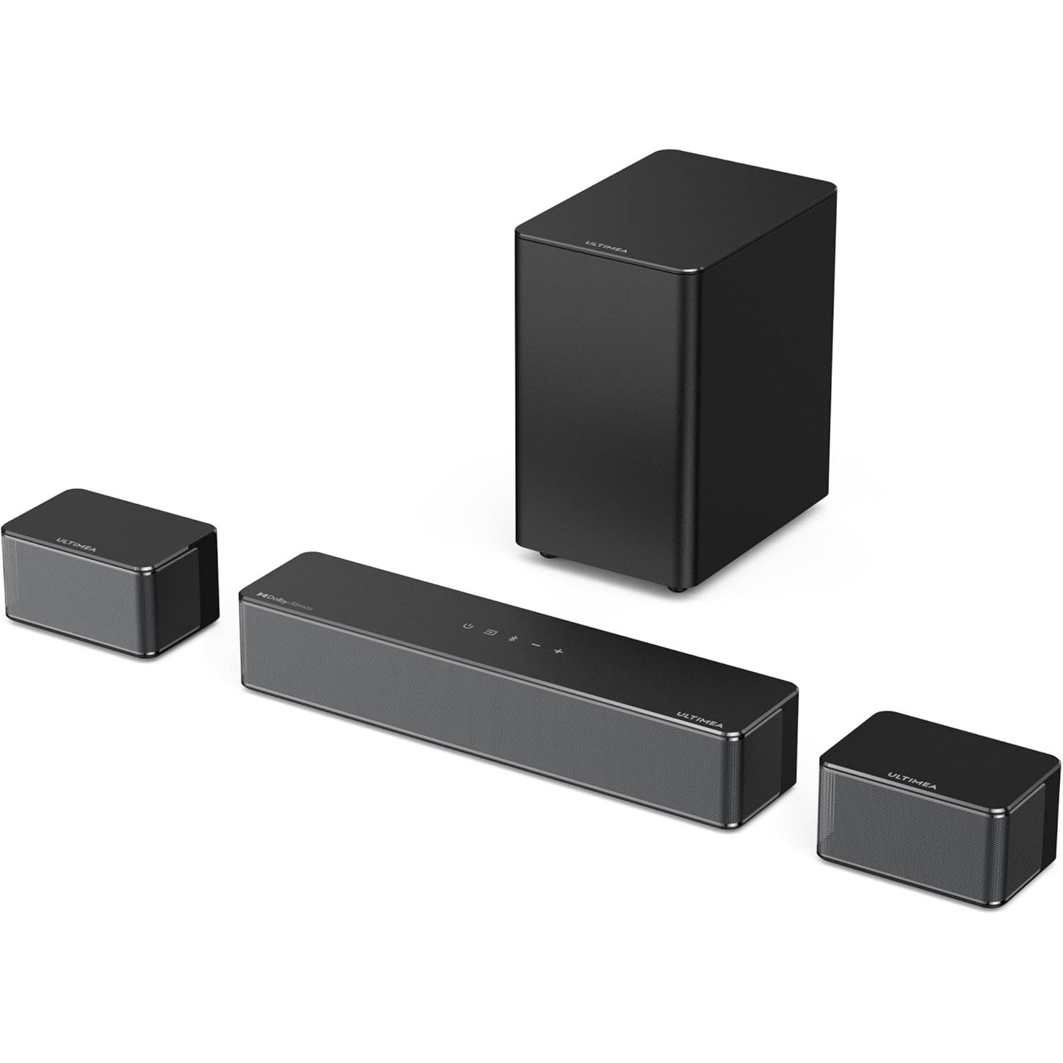 Ultimea Poseidon M4T Soundbar 5.1 Dolby Atmos (410 W, 3D Surround Sound TV Lautsprecher für Heimkino mit einstellbarem Bass)